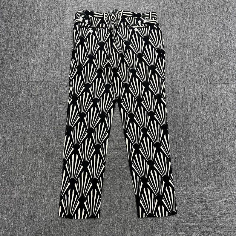 Dolce & Gabbana Black and white patterned casual pants-yf Size US 44 / EU 60 - 2 Thumbnail