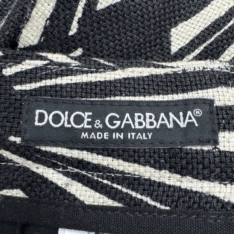 Dolce & Gabbana Black and white patterned casual pants-yf Size US 44 / EU 60 - 3 Thumbnail
