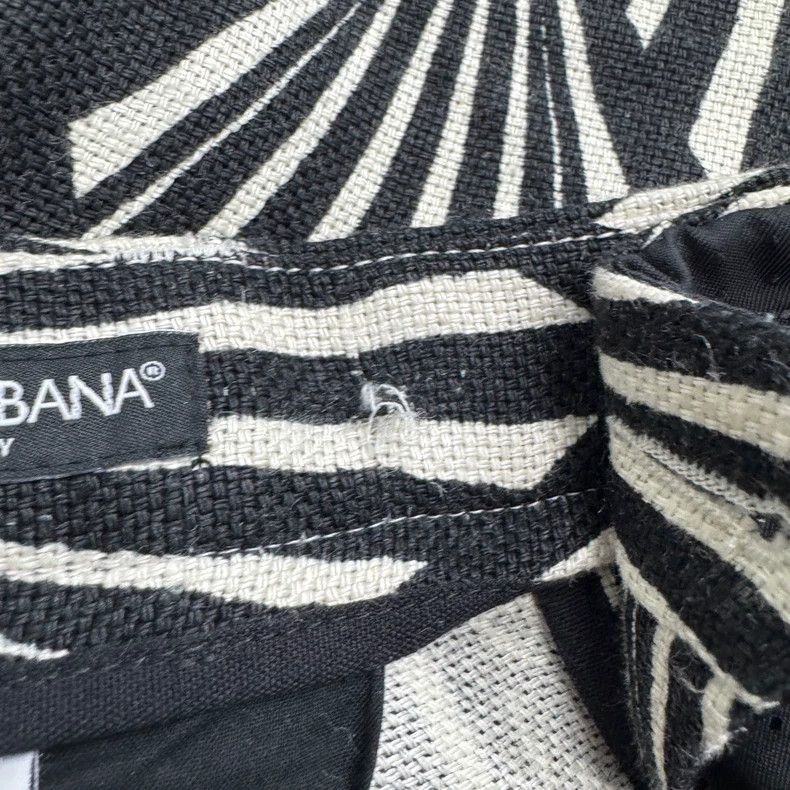 Dolce & Gabbana Black and white patterned casual pants-yf Size US 44 / EU 60 - 4 Thumbnail