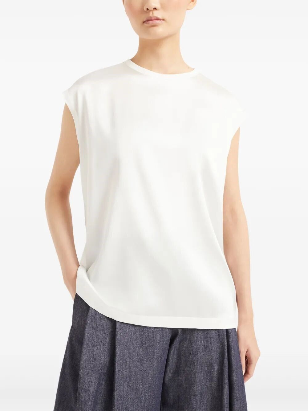Brunello Cucinelli Silk Top Size XL / US 12-14 / IT 48-50 - 4 Thumbnail