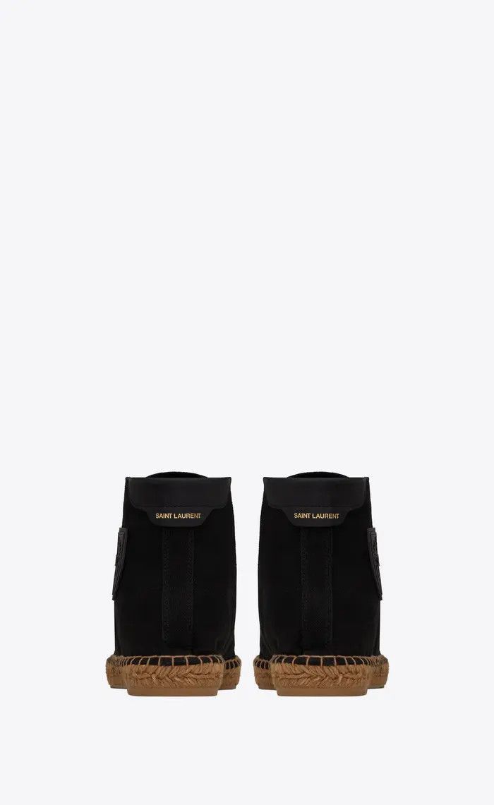 Saint Laurent Paris damon high-top espadrilles in canvas Size US 8 / EU 41 - 3 Thumbnail