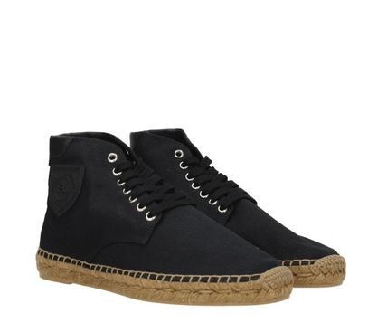 Saint Laurent Paris damon high-top espadrilles in canvas Size US 9 / EU 42 - 2 Thumbnail