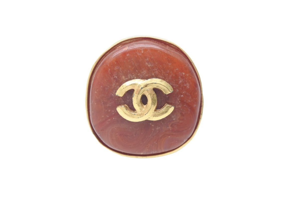 Chanel CHANEL Coco Mark Marble Earrings Size ONE SIZE - 2 Thumbnail