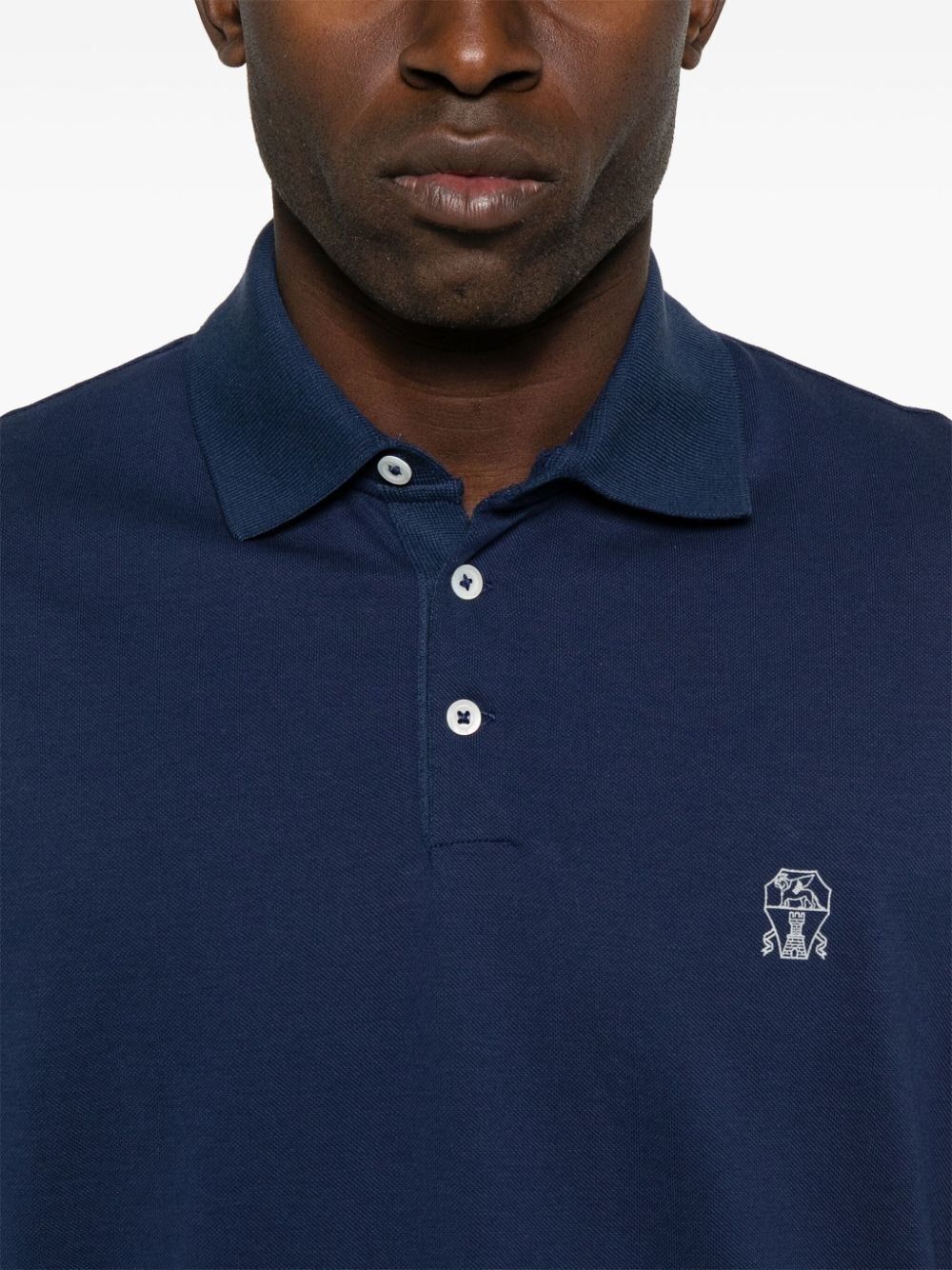Brunello Cucinelli Short Sleeve Polo Size US XL / EU 56 / 4 - 4 Thumbnail