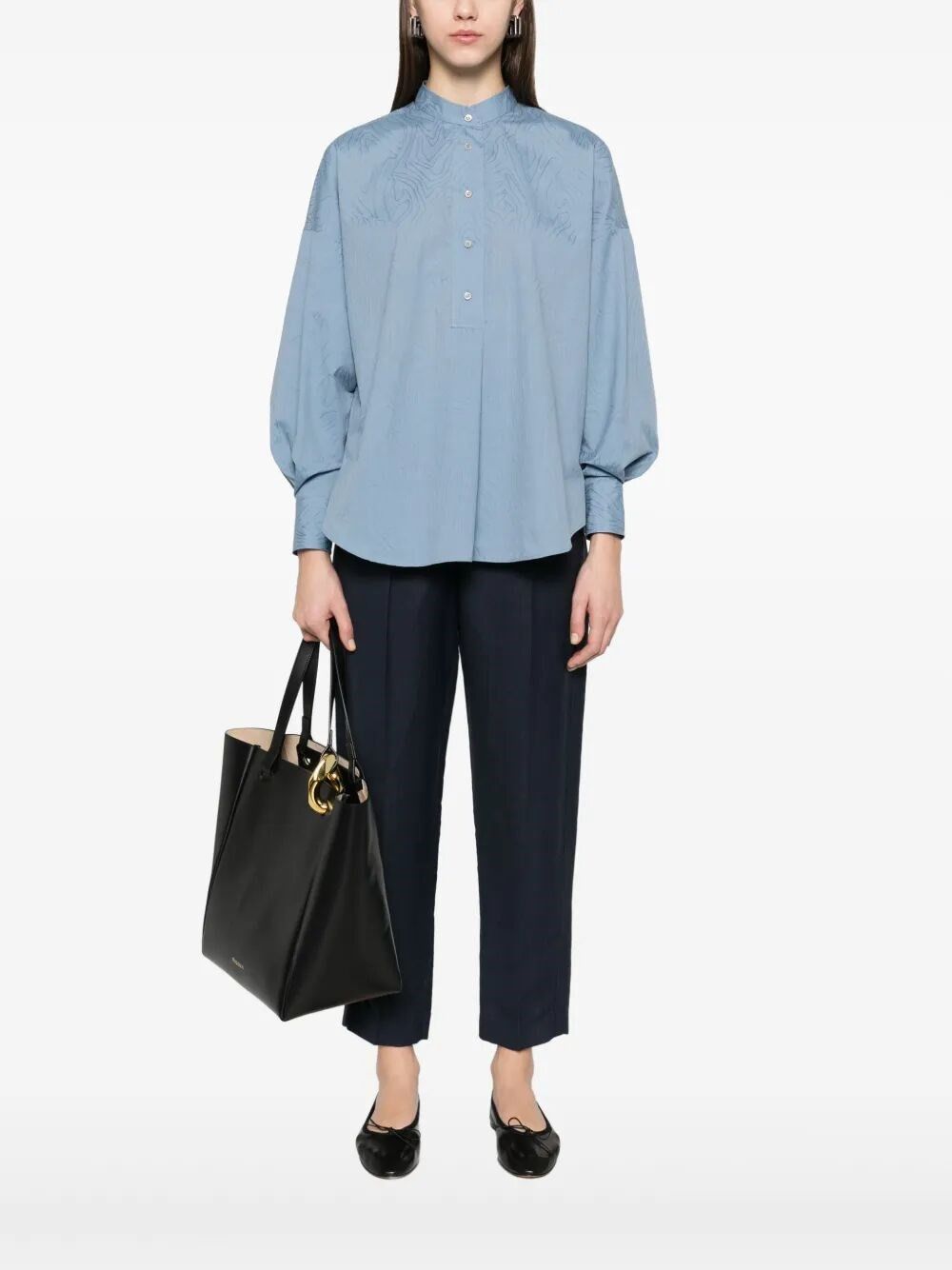 Brunello Cucinelli Viscose And Linen Fluid Twill Baggy Pull-On Pants Size 28" / US 6 / IT 42 - 2 Thumbnail