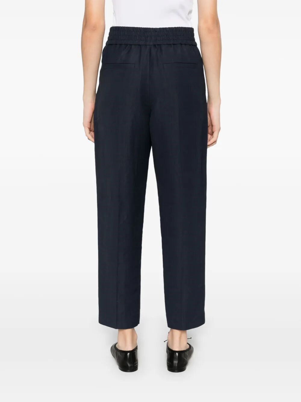 Brunello Cucinelli Viscose And Linen Fluid Twill Baggy Pull-On Pants Size 28" / US 6 / IT 42 - 5 Thumbnail