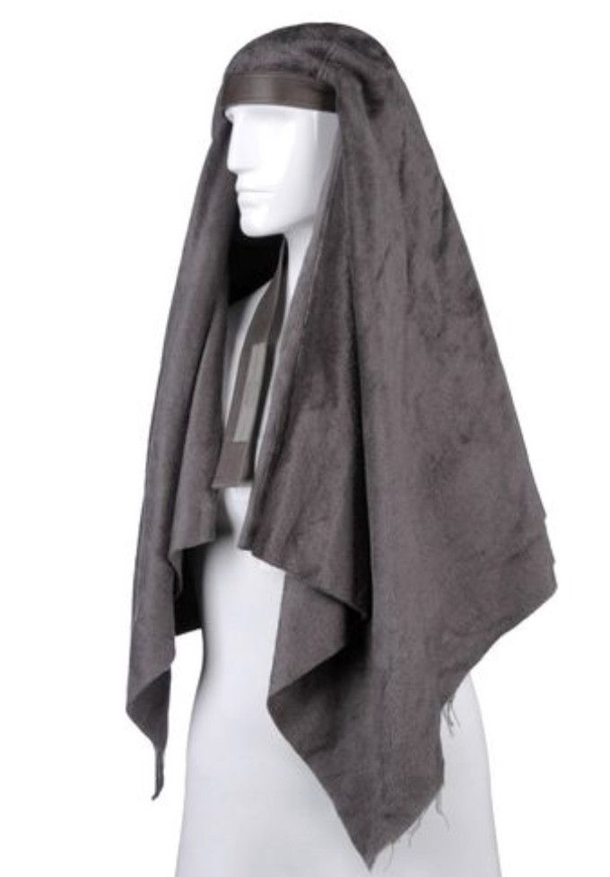 Rick Owens Moody FW14 Runway Silk Felt Nun Headpiece | Grailed