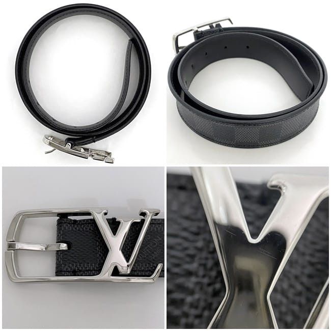 Louis Vuitton LOUIS VUITTON Belt Black Cotton Size ONE SIZE - 2 Thumbnail