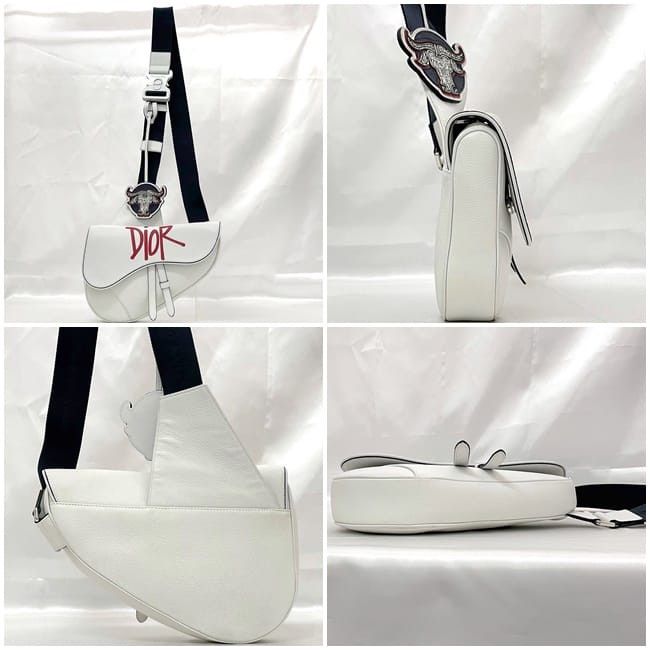 Dior DIOR Cross Body Bag White Leather Size ONE SIZE - 2 Thumbnail