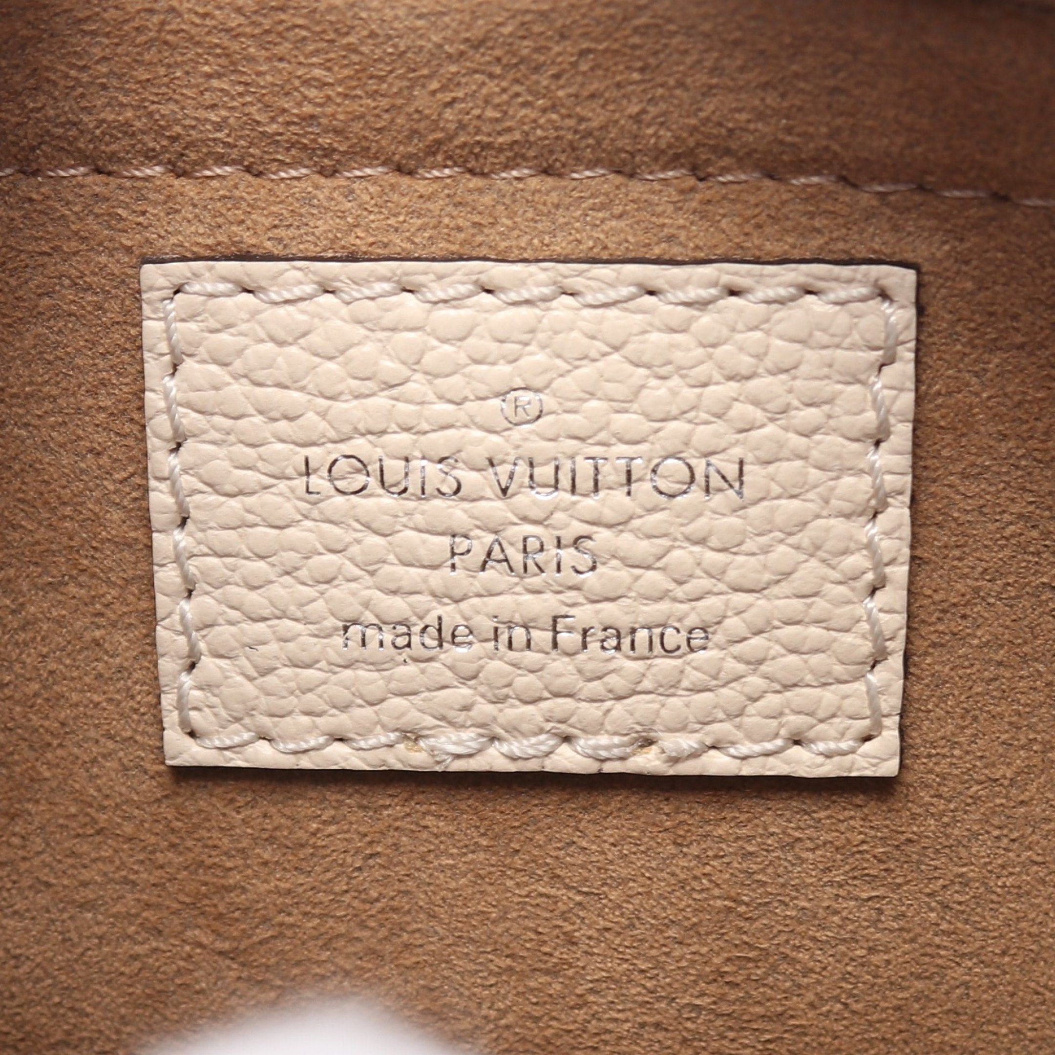 Louis Vuitton Malellini Epi Quartz Handbag Leather Ivory