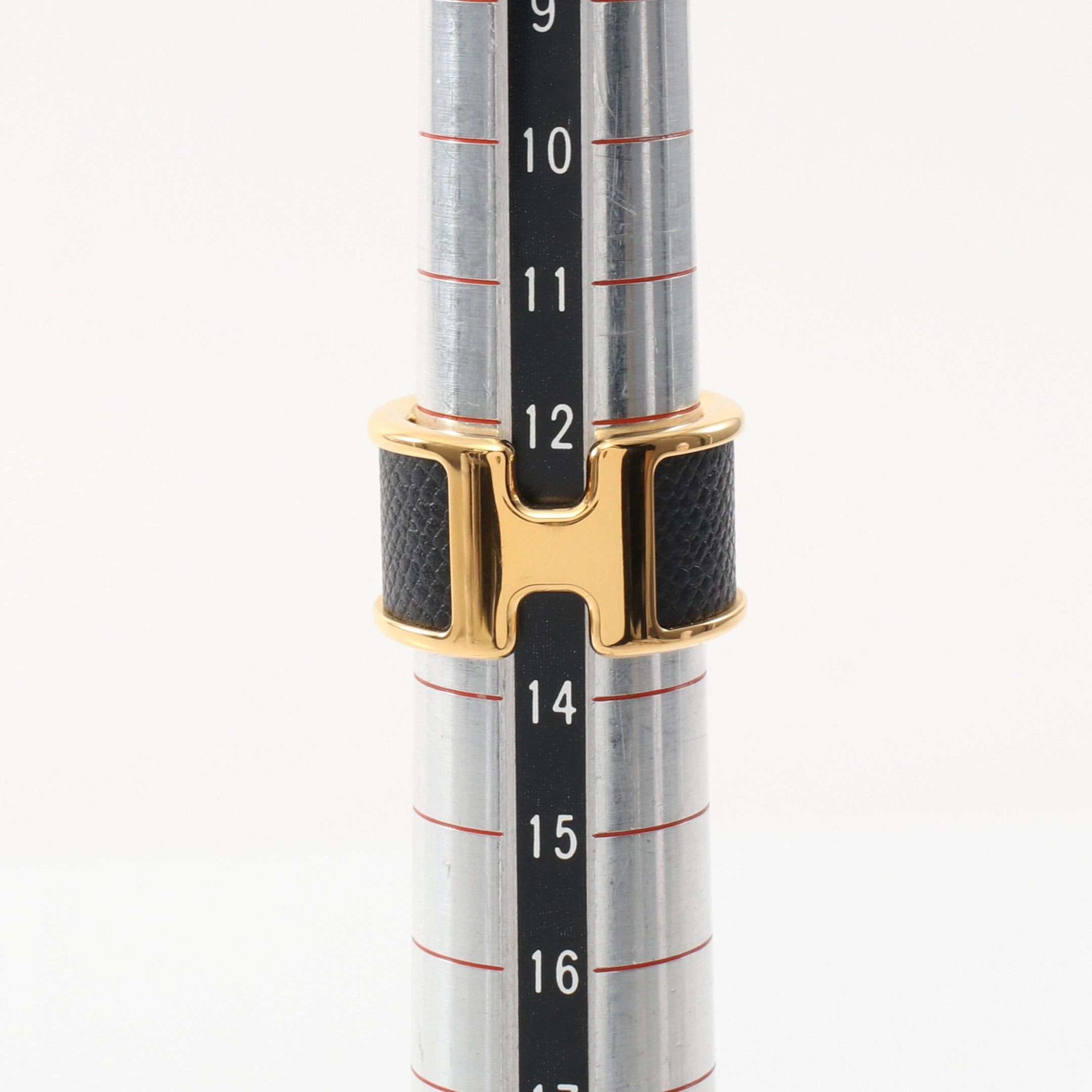 Hermes Hermes Olymp Gm Ring Gp Vomadam Gold Black Size ONE SIZE - 5 Thumbnail