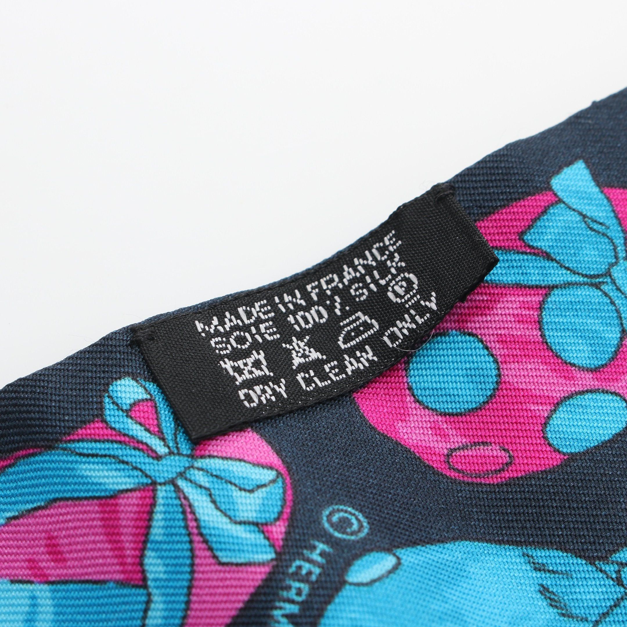 Hermes Hermes Twilly Jockey Scarf Silk Black Multicolor Size ONE SIZE - 3 Thumbnail