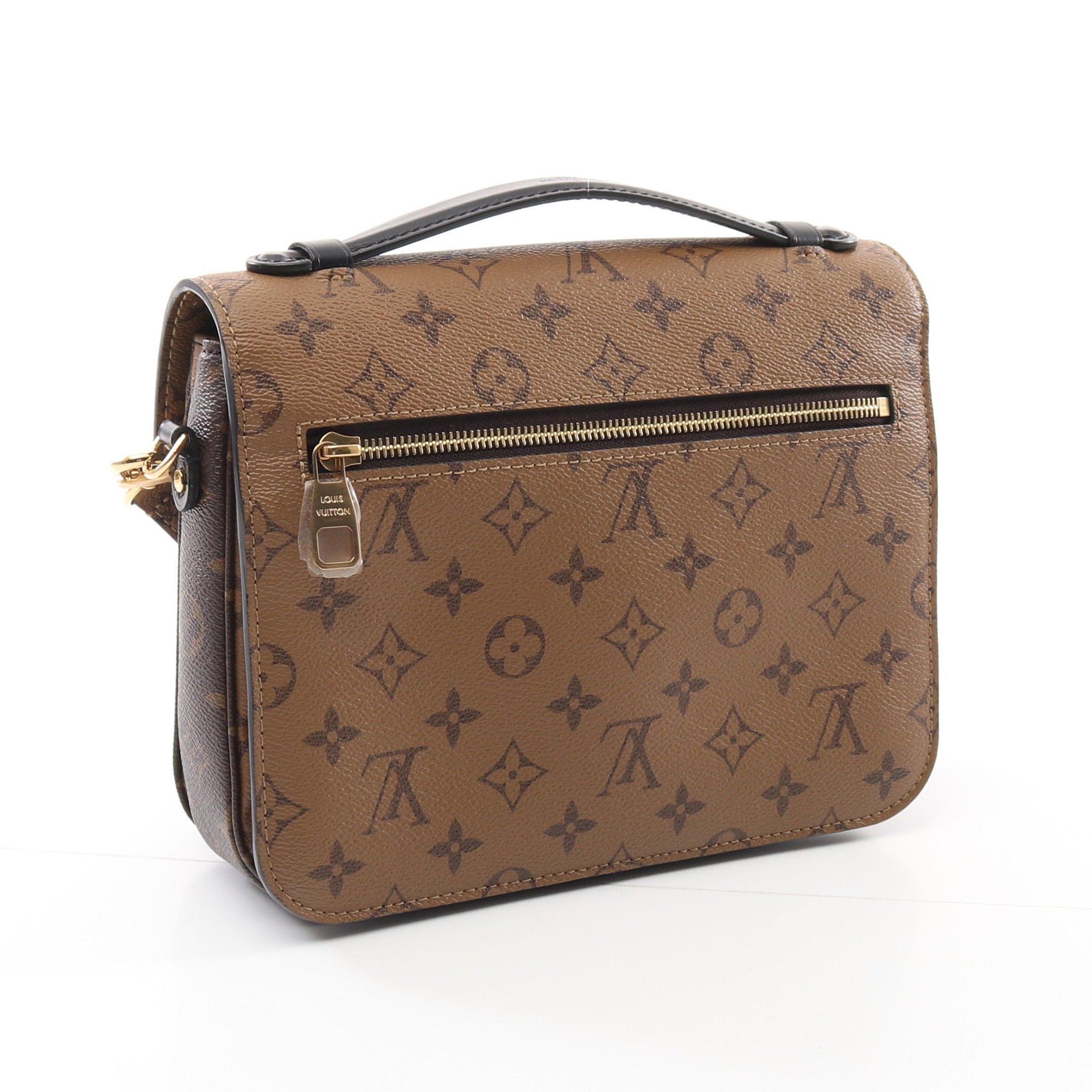 Louis Vuitton Louis Vuitton Pochette Metis Mm Monogram Reverse Handbag Leather Brown Black Size ONE SIZE - 2 Thumbnail