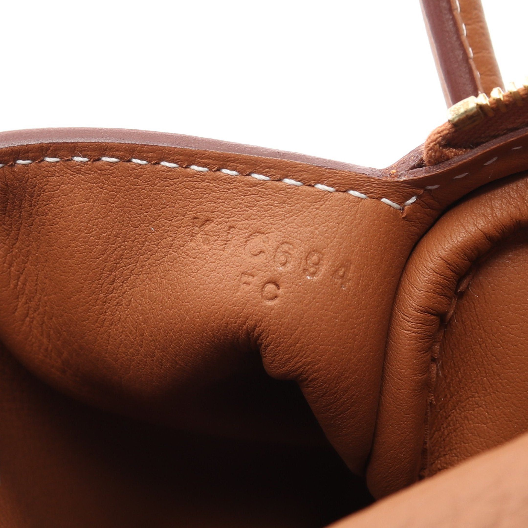 Hermes Hermes Lindy Mini Gold Shoulder Bag Clemence Leather Brown Hardware K Stamp Size ONE SIZE - 5 Thumbnail
