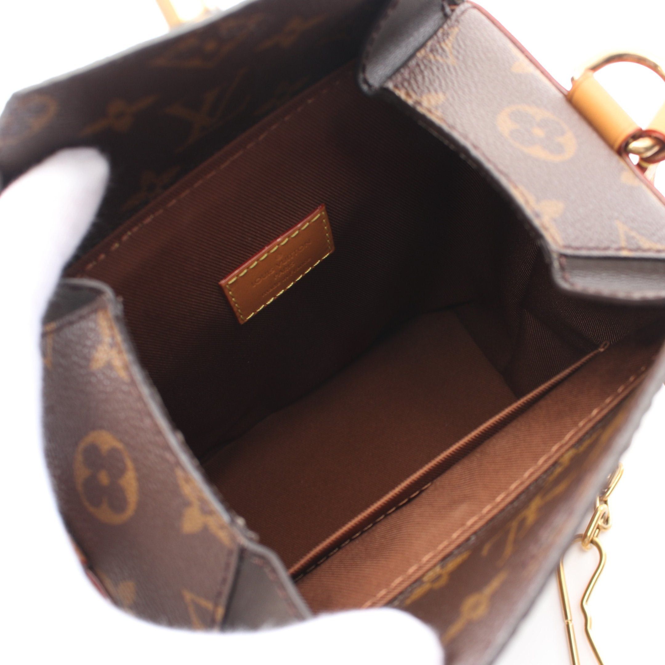 Louis Vuitton Louis Vuitton Milk Box Monogram Shoulder Bag Leather Brown Size ONE SIZE - 3 Thumbnail