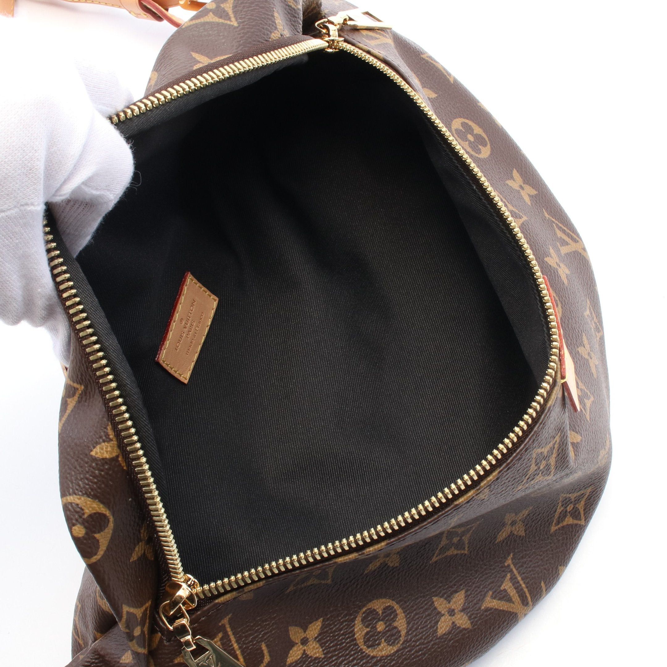 Louis Vuitton Louis Vuitton Bum Bag Monogram Body Waist Leather Brown Size ONE SIZE - 3 Thumbnail