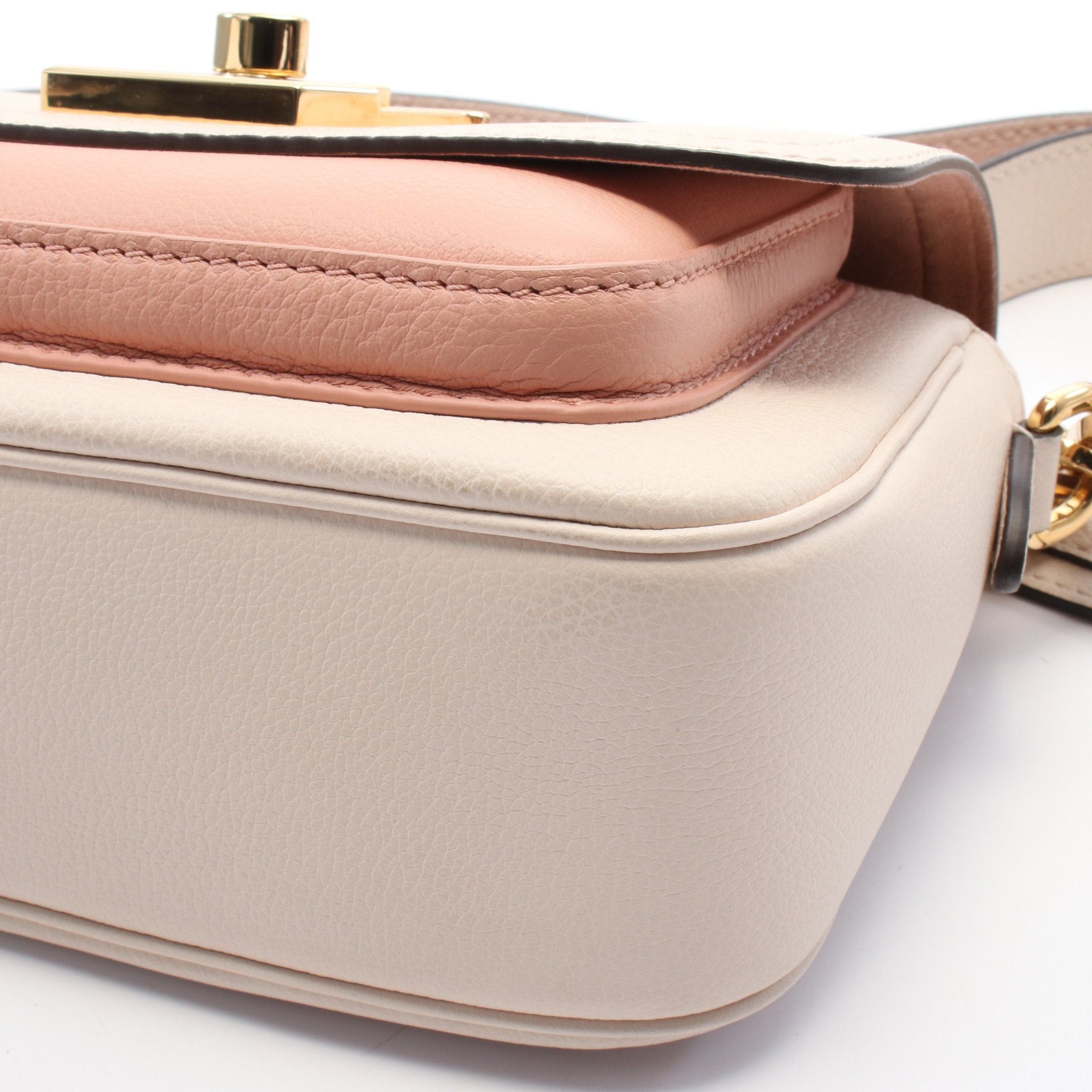 Louis Vuitton Louis Vuitton Rock Me Tender Quartz Chain Handbag Leather Ivory Pink Beige Size ONE SIZE - 5 Thumbnail