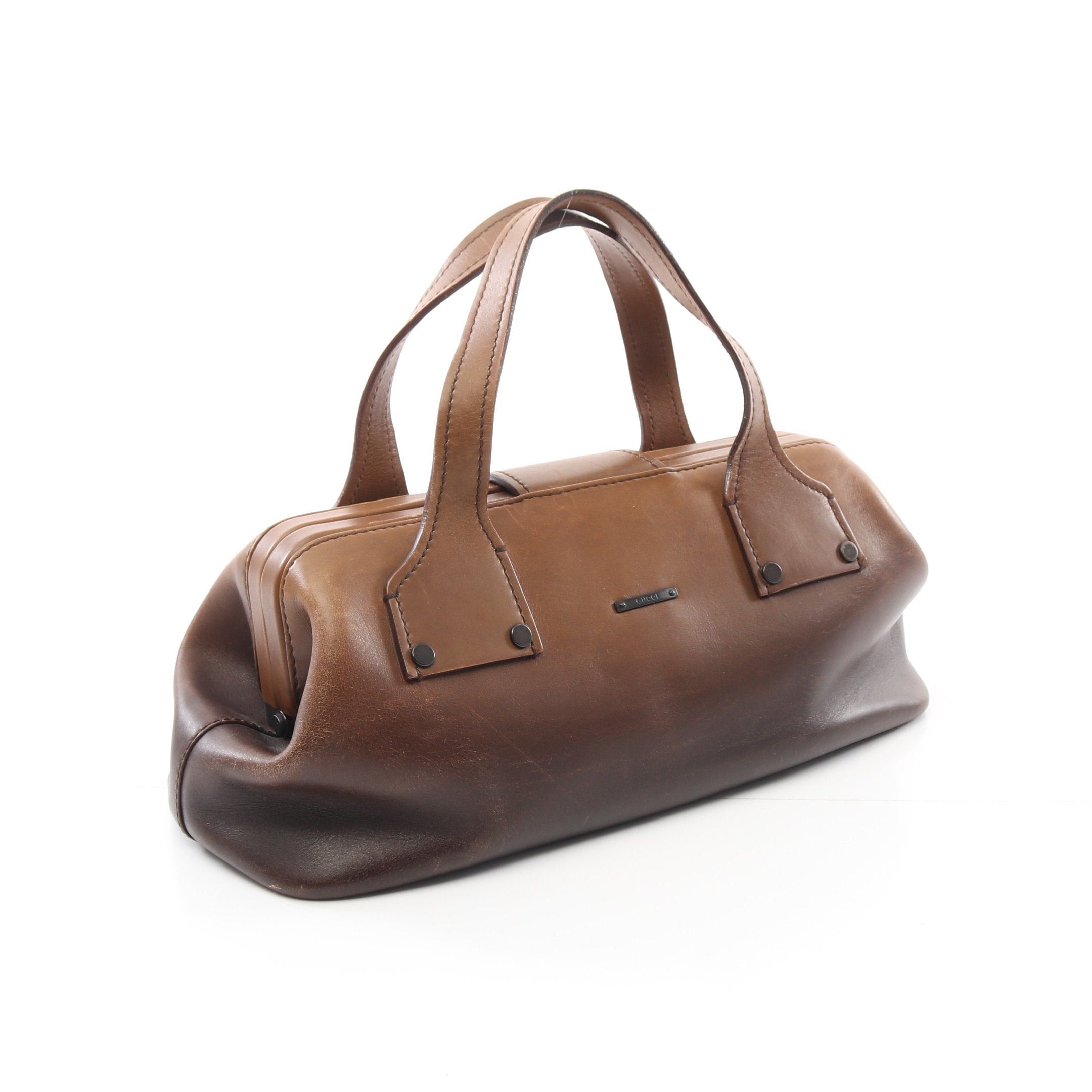 Gucci Gucci Doctor'S Bag Handbag Leather Khaki Brown Dark Size ONE SIZE - 2 Thumbnail