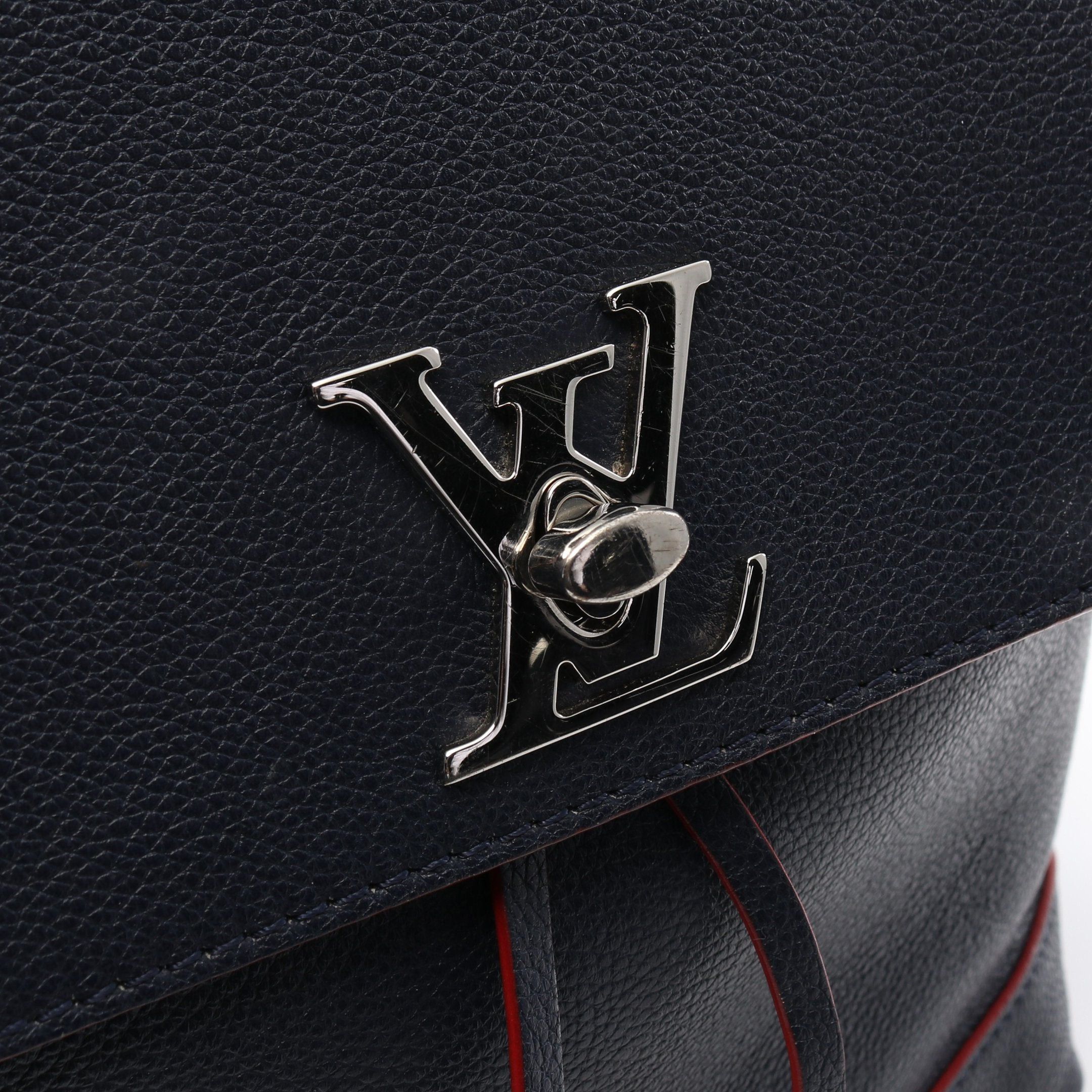Louis Vuitton Louis Vuitton Rock Me Marine Rouge Backpack Rucksack Leather Navy Red Size ONE SIZE - 7 Thumbnail
