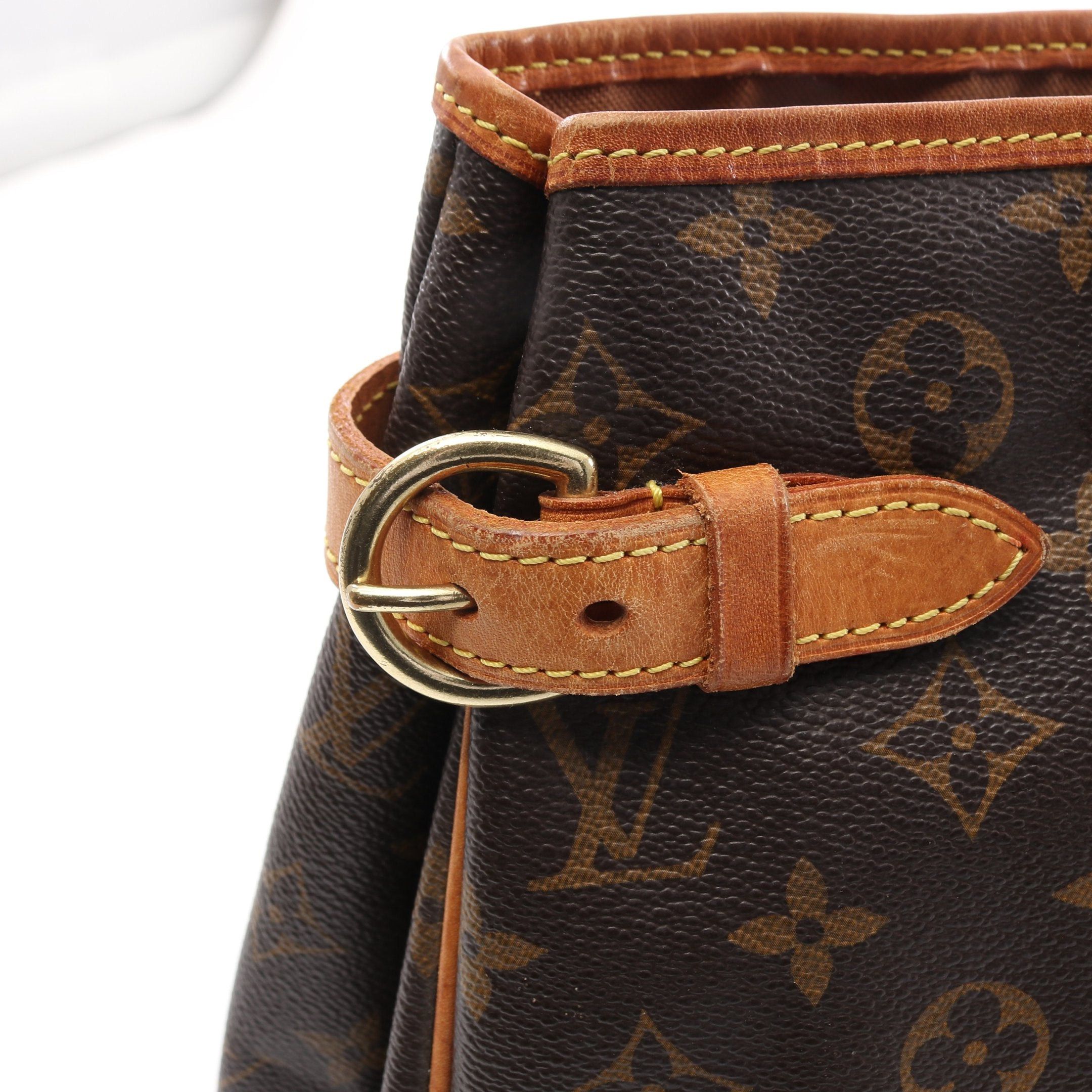 Louis Vuitton Louis Vuitton Batignolles Horizontal Monogram Shoulder Bag Leather Brown Size ONE SIZE - 7 Thumbnail