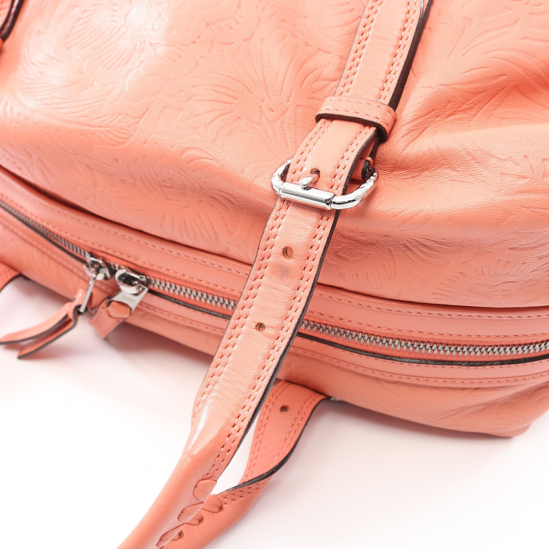 Loewe Loewe Anagram Handbag Tote Bag Emboss Botanical Leather Pink Size ONE SIZE - 6 Thumbnail