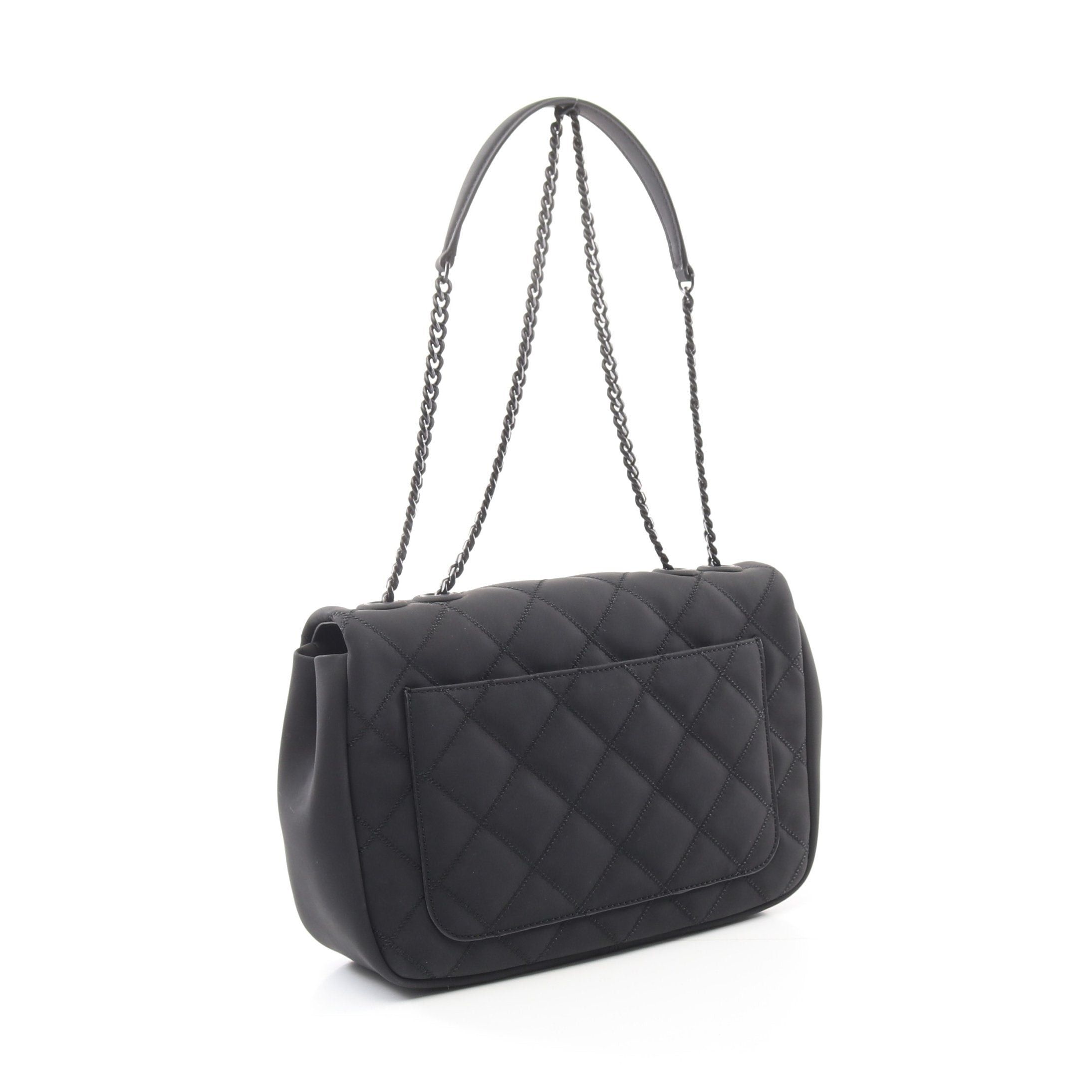 Tory Burch Tory Burch Willa Matte Shoulder Double Chain Bag Leather Black Size ONE SIZE - 2 Thumbnail