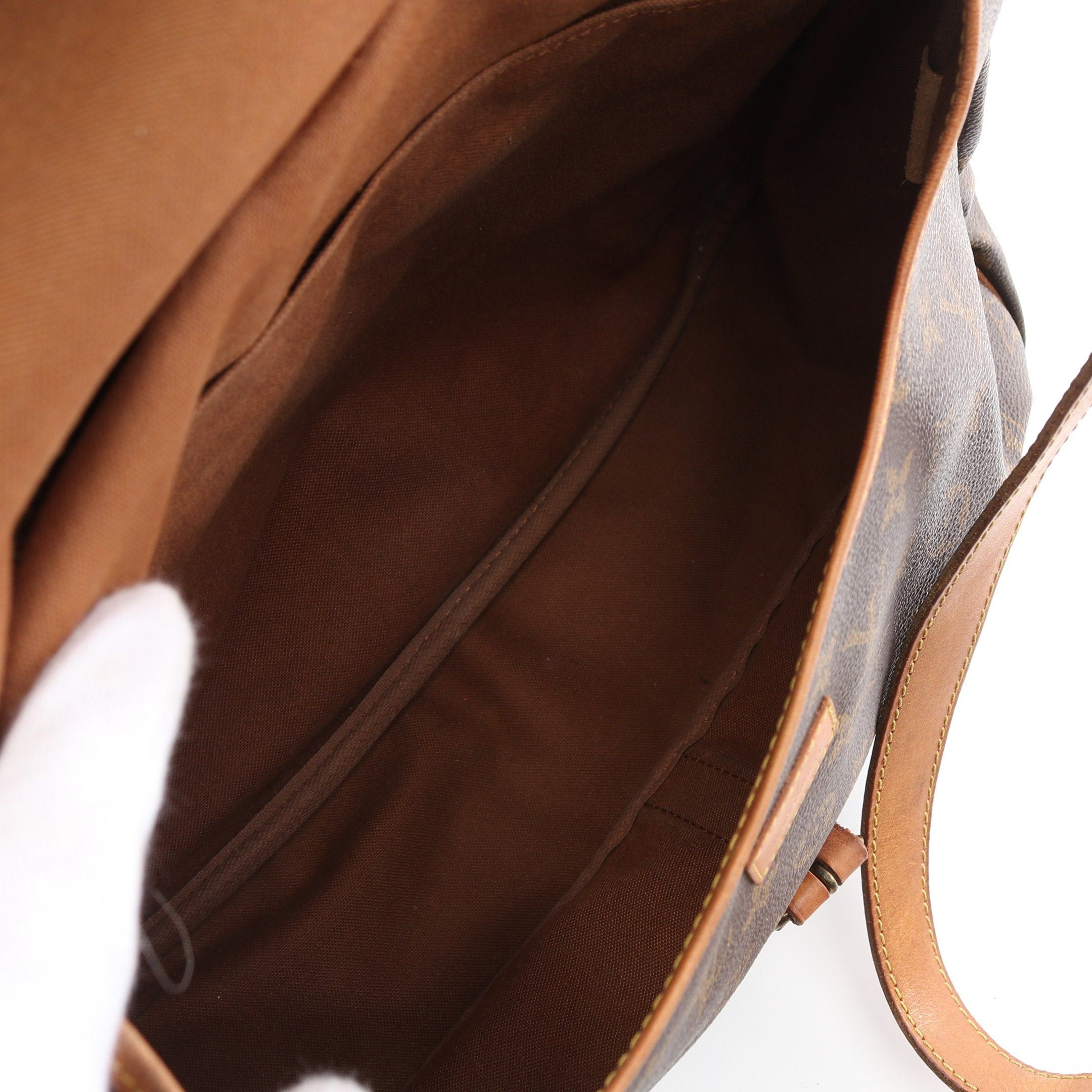 Louis Vuitton Louis Vuitton Saumur 35 Monogram Shoulder Bag Leather Brown Size ONE SIZE - 3 Thumbnail