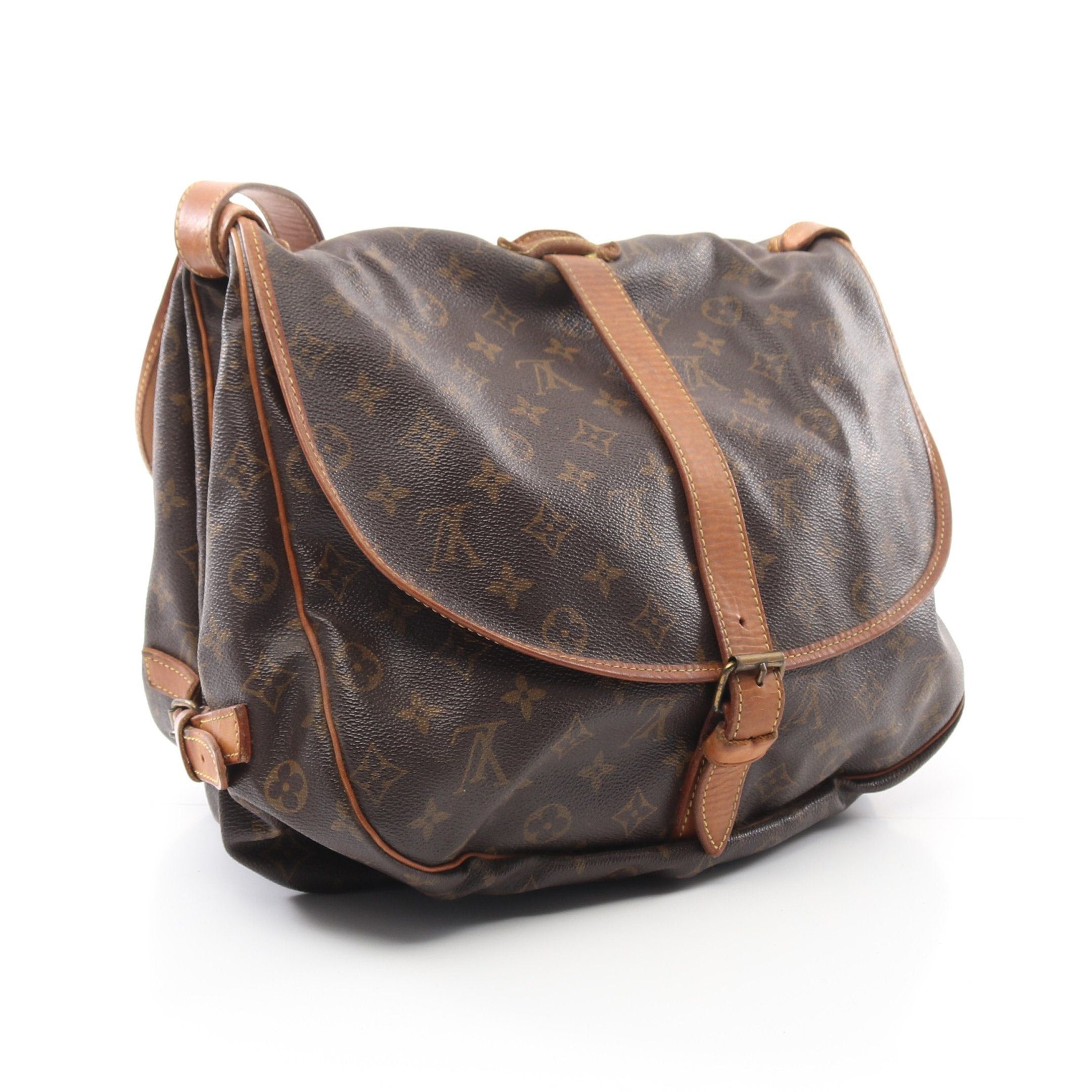 Louis Vuitton Louis Vuitton Saumur 35 Monogram Shoulder Bag Leather Brown Size ONE SIZE - 2 Thumbnail