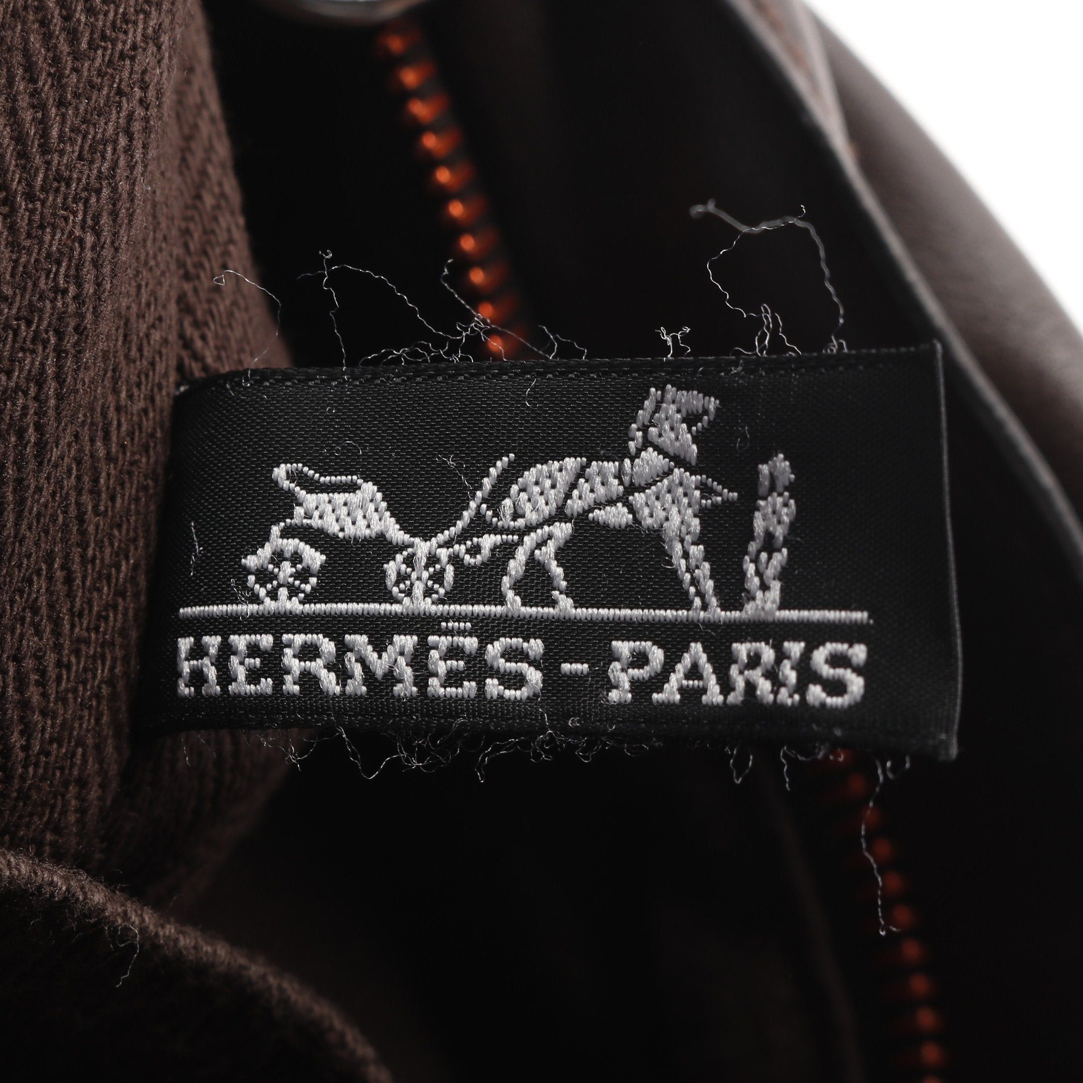 Hermes Hermes Caravan Horizontal Mm Handbag Veau Derma Dark Brown Silver Hardware Size ONE SIZE - 4 Thumbnail