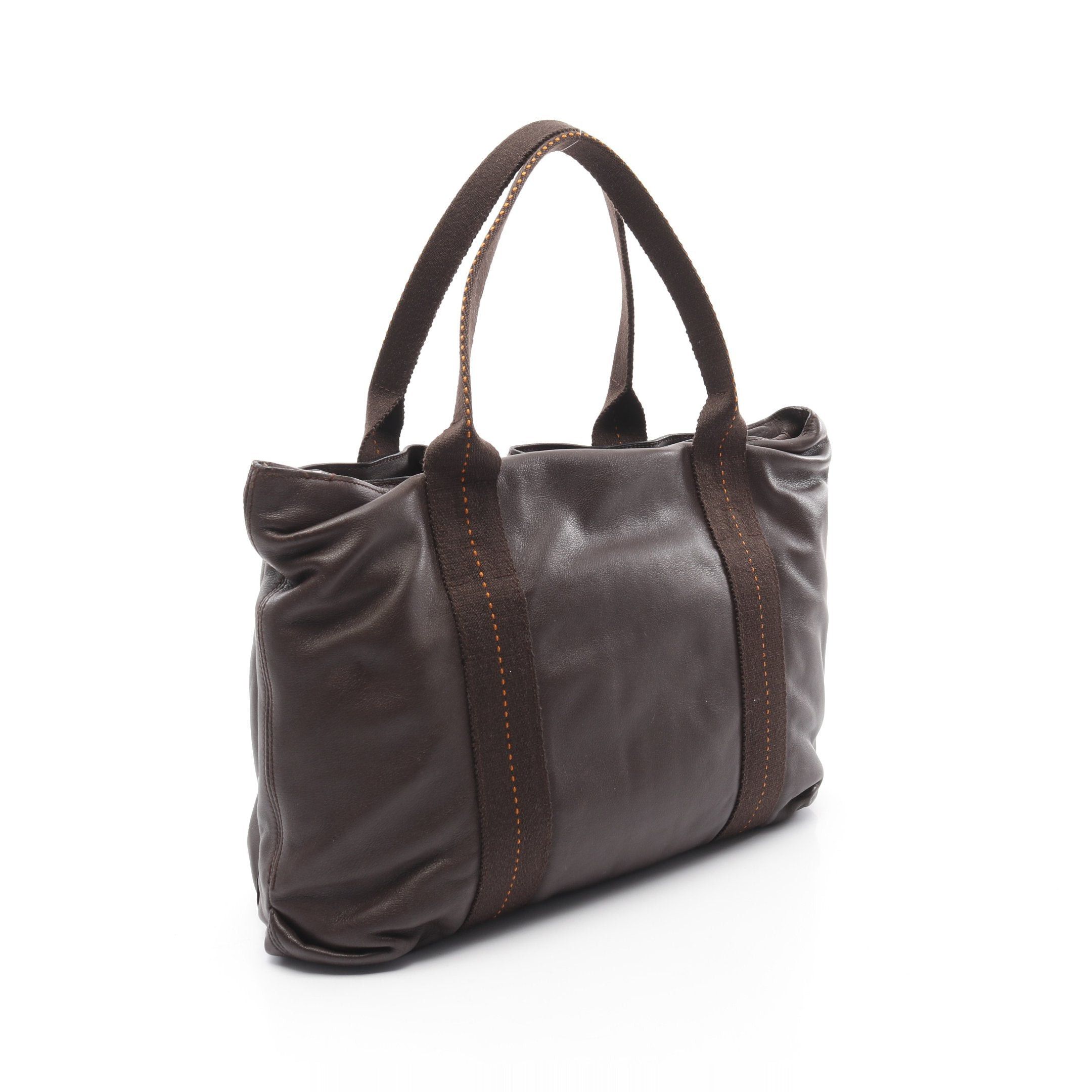 Hermes Hermes Caravan Horizontal Mm Handbag Veau Derma Dark Brown Silver Hardware Size ONE SIZE - 2 Thumbnail