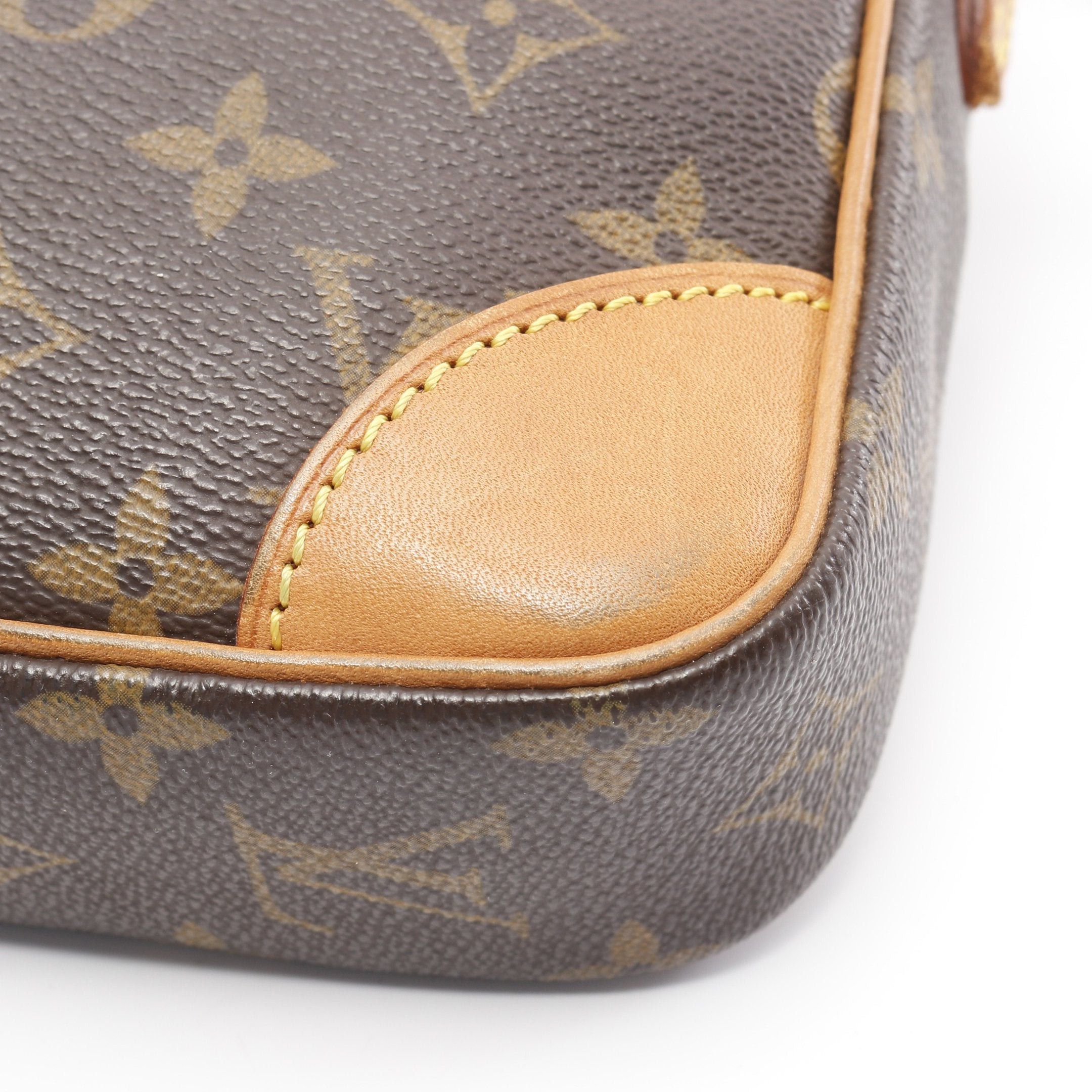 Louis Vuitton Louis Vuitton Danube Monogram Shoulder Bag Leather Brown Size ONE SIZE - 6 Thumbnail