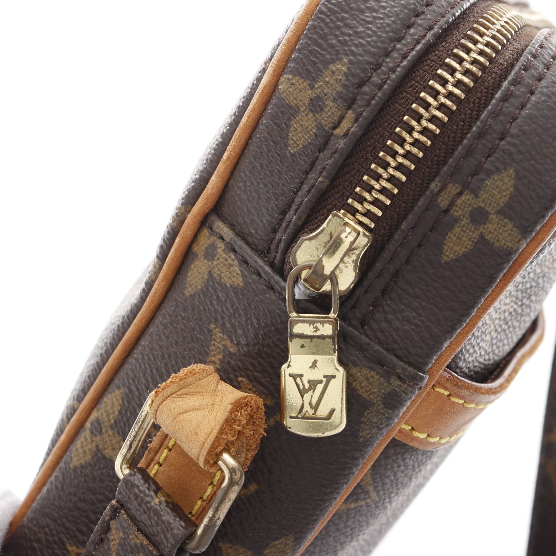 Louis Vuitton Louis Vuitton Danube Monogram Shoulder Bag Leather Brown Size ONE SIZE - 7 Thumbnail
