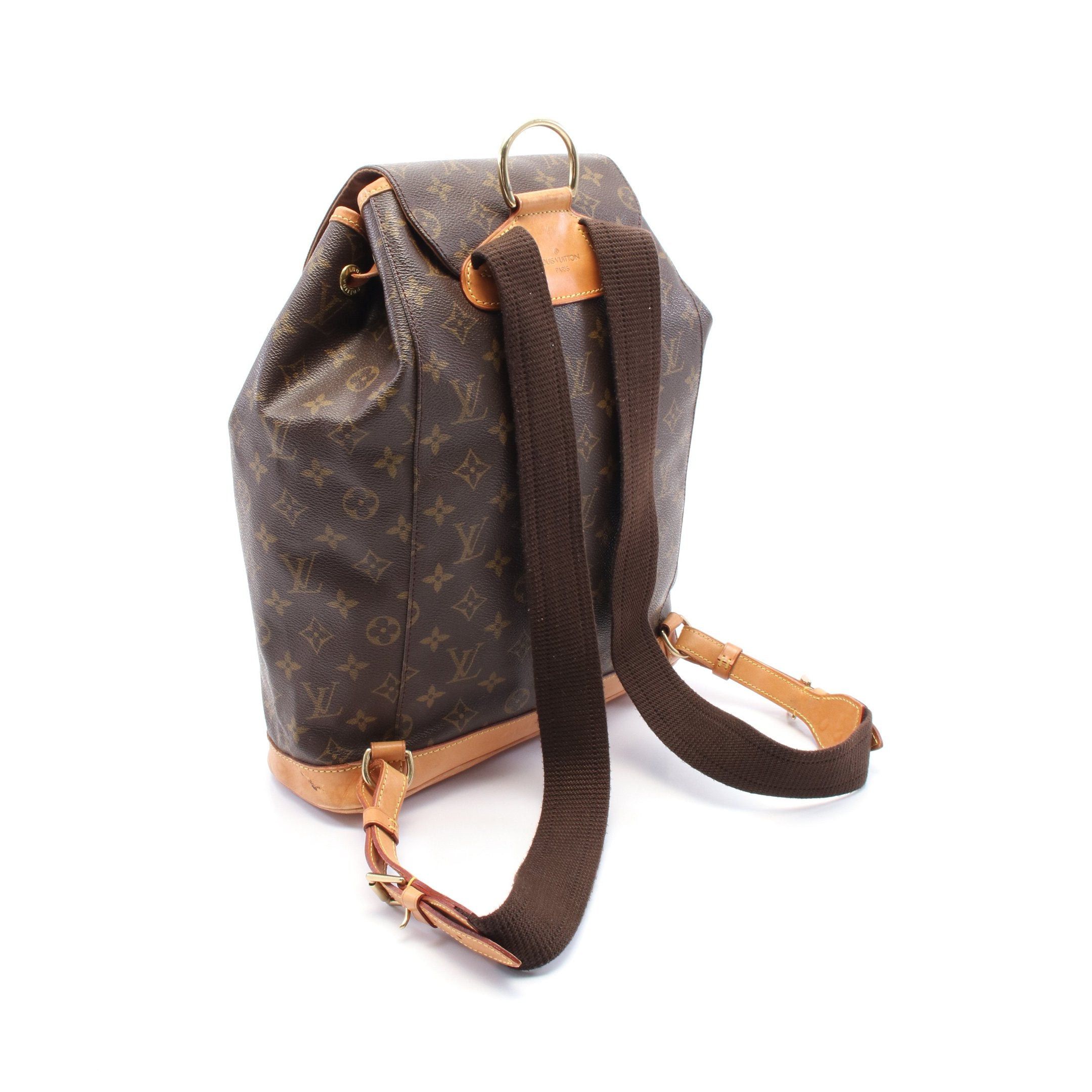 Louis Vuitton Louis Vuitton Montsouris Gm Monogram Backpack Rucksack Leather Brown Size ONE SIZE - 2 Thumbnail