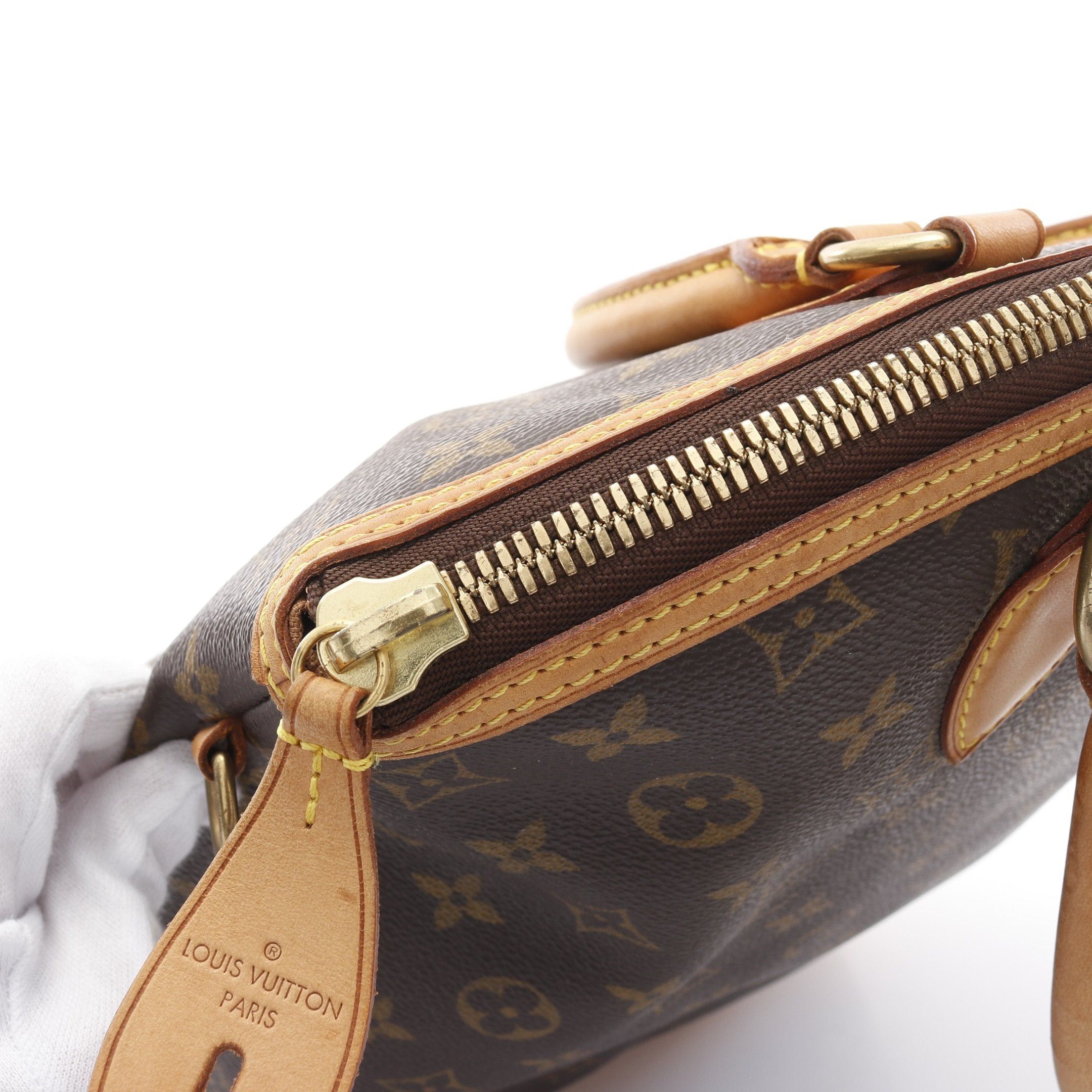Louis Vuitton Louis Vuitton Lockit Vertical Monogram Handbag Leather Brown Size ONE SIZE - 9 Thumbnail