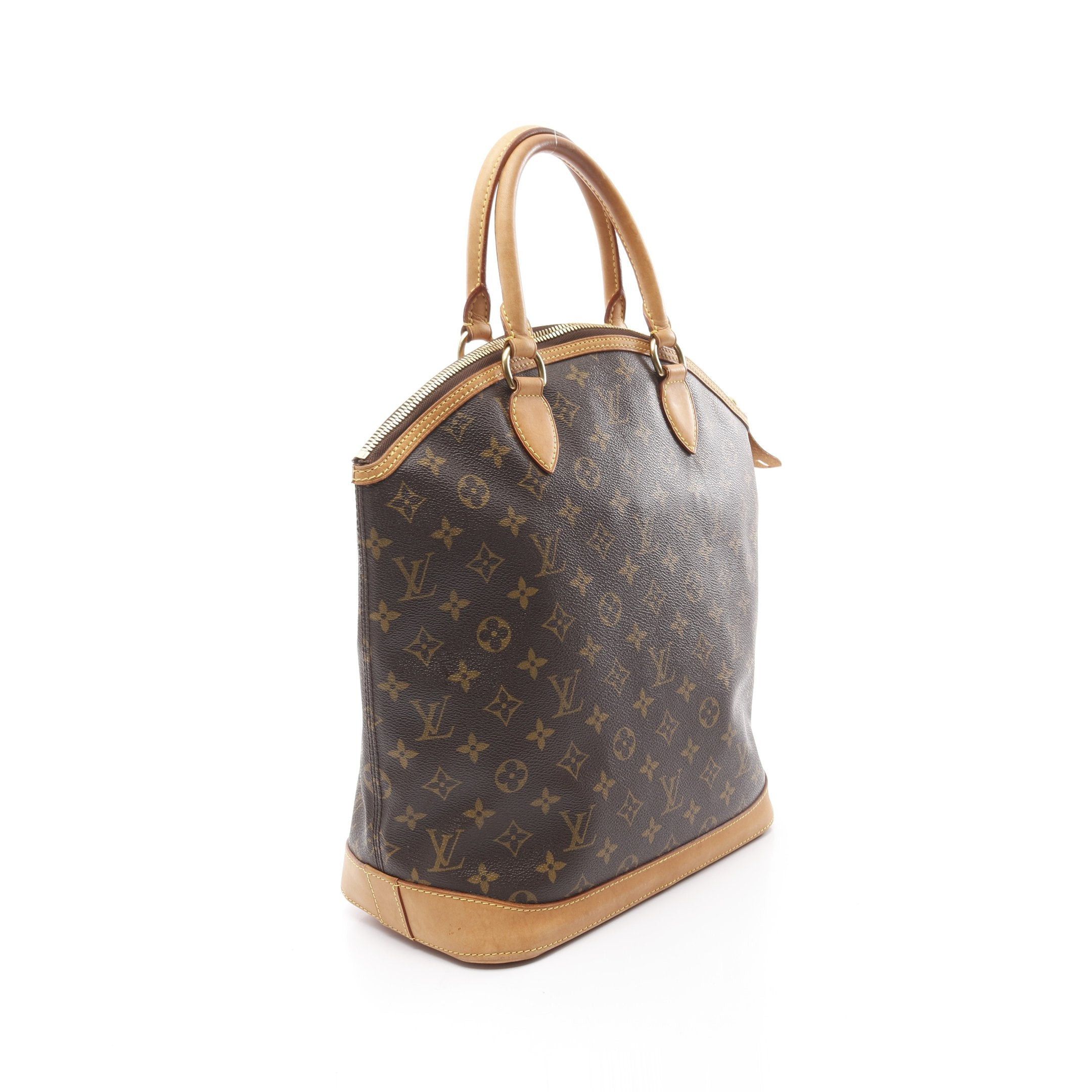 Louis Vuitton Louis Vuitton Lockit Vertical Monogram Handbag Leather Brown Size ONE SIZE - 2 Thumbnail
