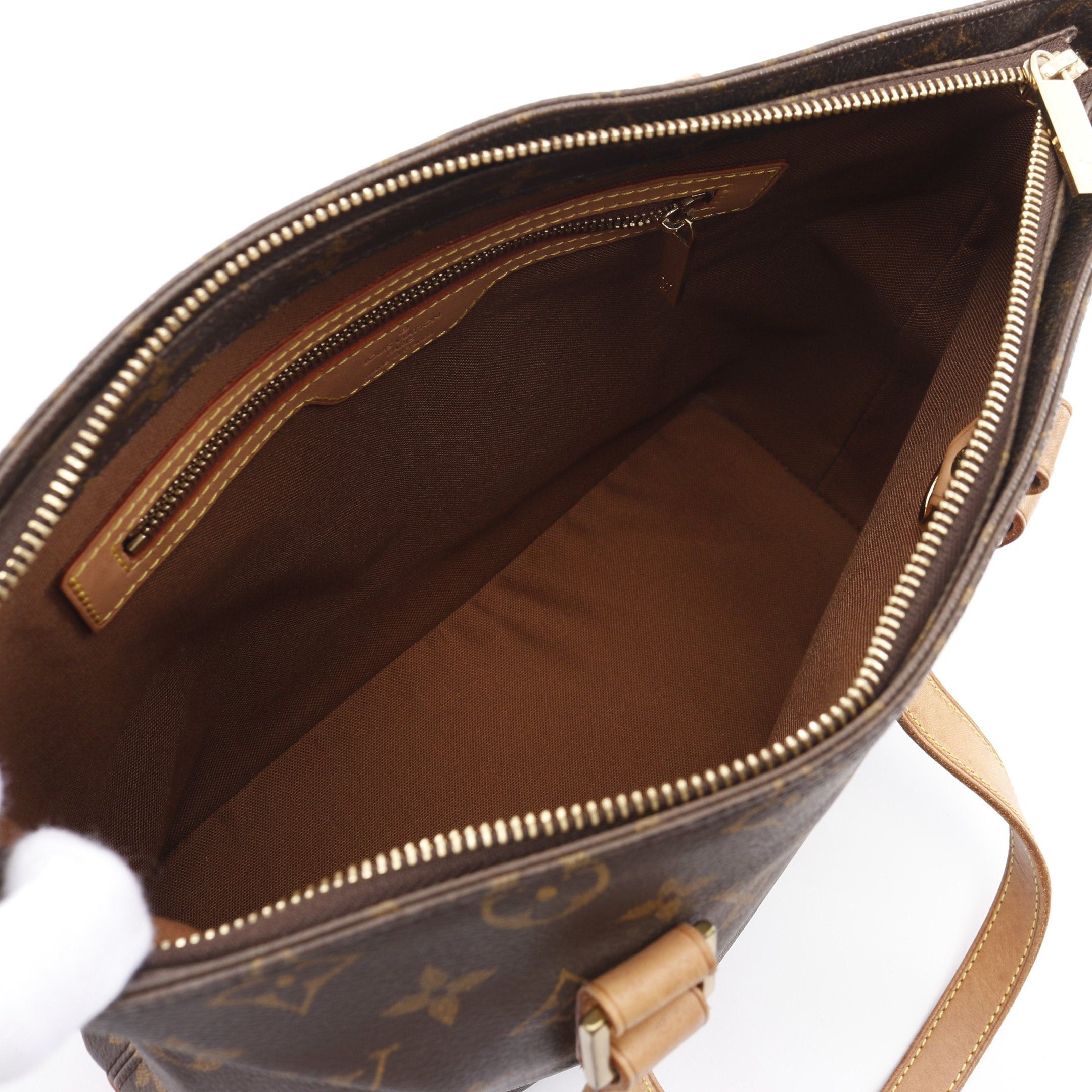Louis Vuitton Louis Vuitton Cabas Piano Monogram Shoulder Bag Leather Brown Size ONE SIZE - 3 Thumbnail