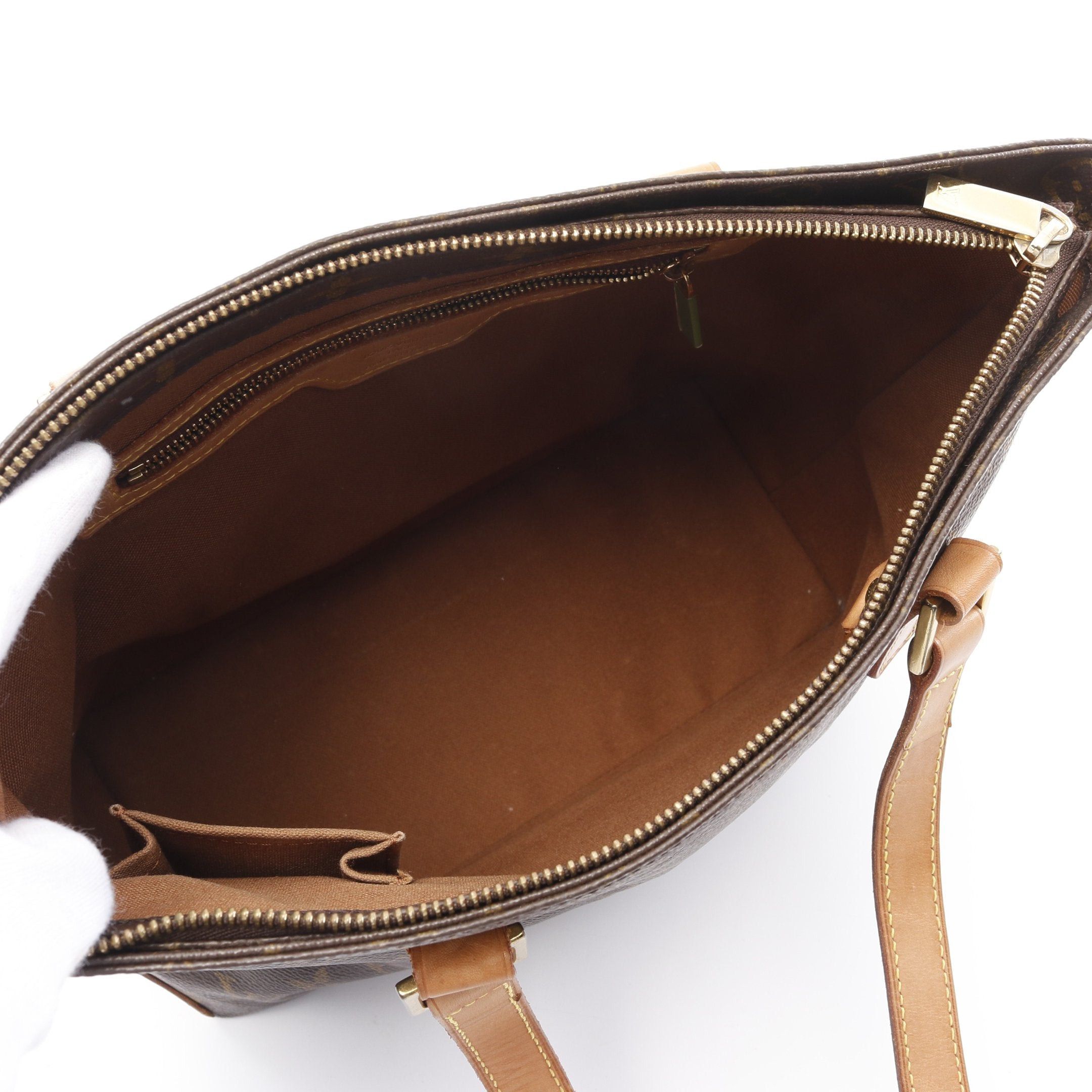 Louis Vuitton Louis Vuitton Cabas Piano Monogram Shoulder Bag Leather Brown Size ONE SIZE - 3 Thumbnail
