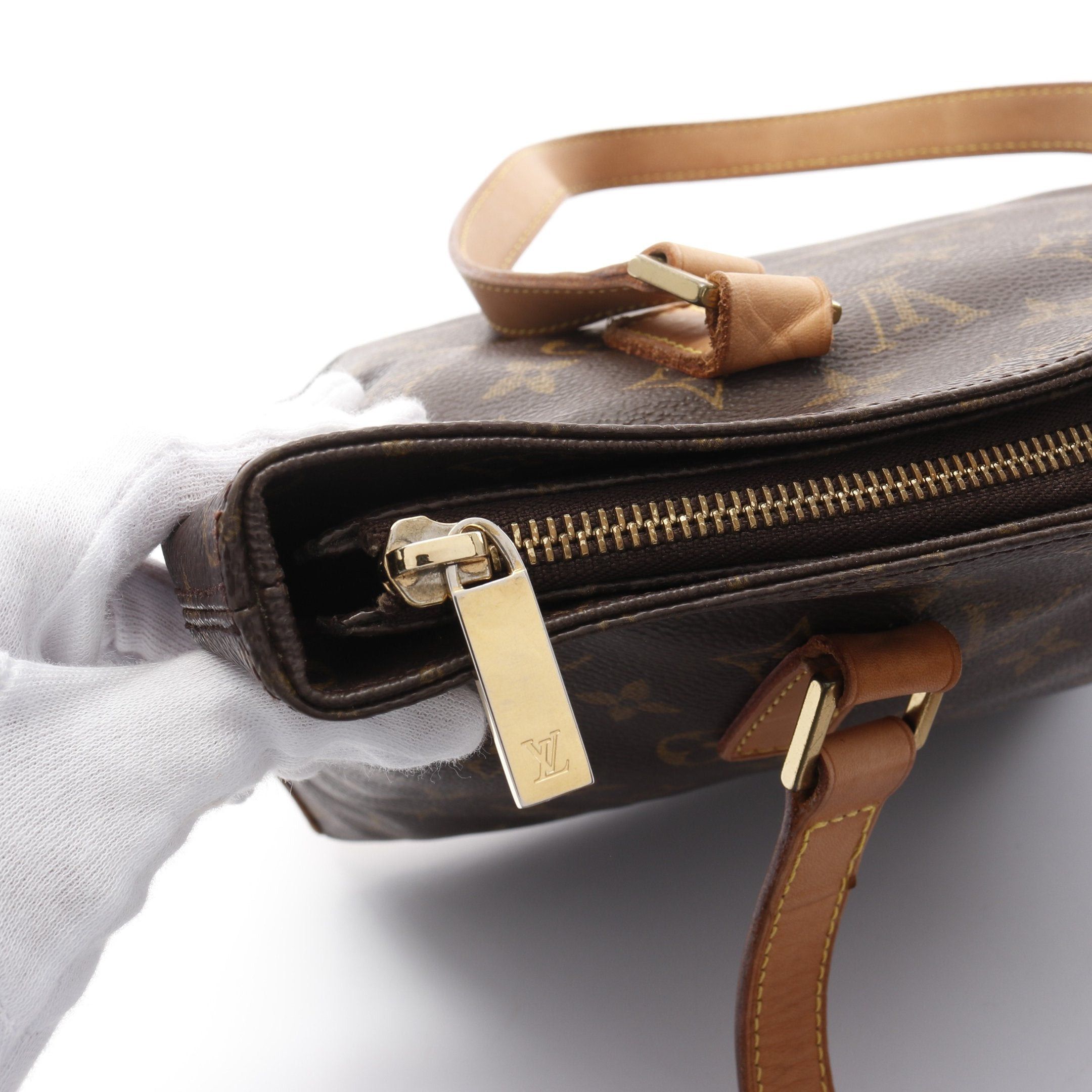 Louis Vuitton Louis Vuitton Cabas Piano Monogram Shoulder Bag Leather Brown Size ONE SIZE - 6 Thumbnail