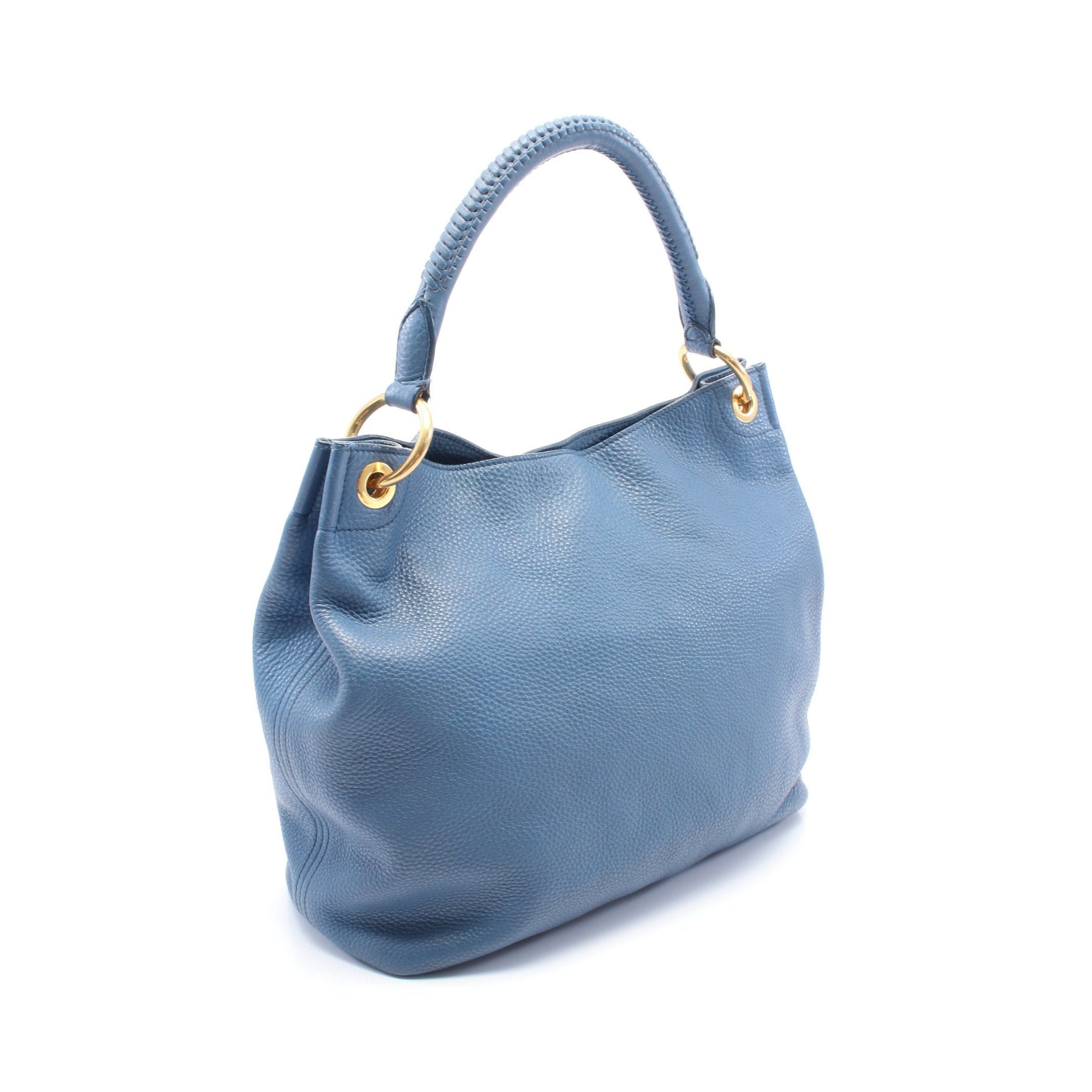 Prada Prada One Shoulder Bag Leather Blue Size ONE SIZE - 2 Thumbnail