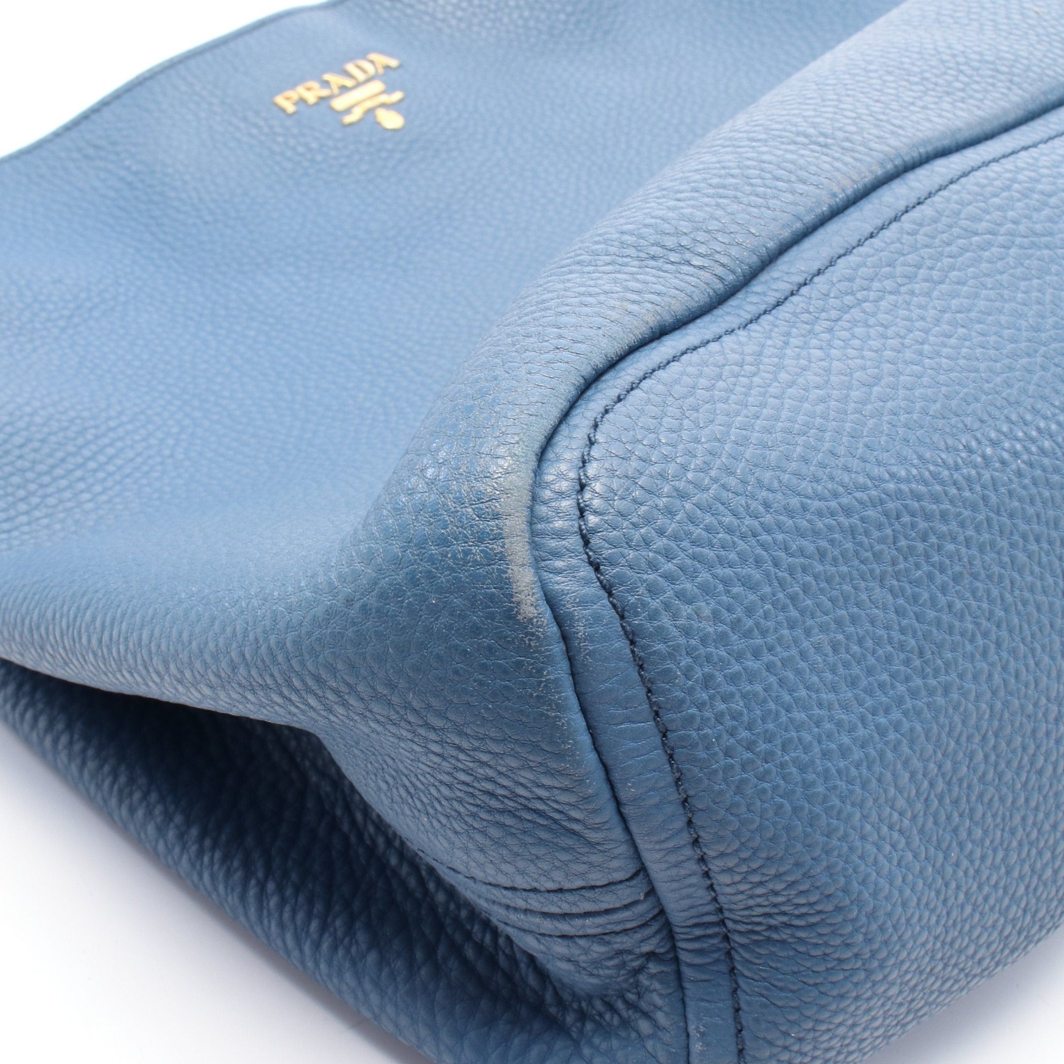 Prada Prada One Shoulder Bag Leather Blue Size ONE SIZE - 7 Thumbnail