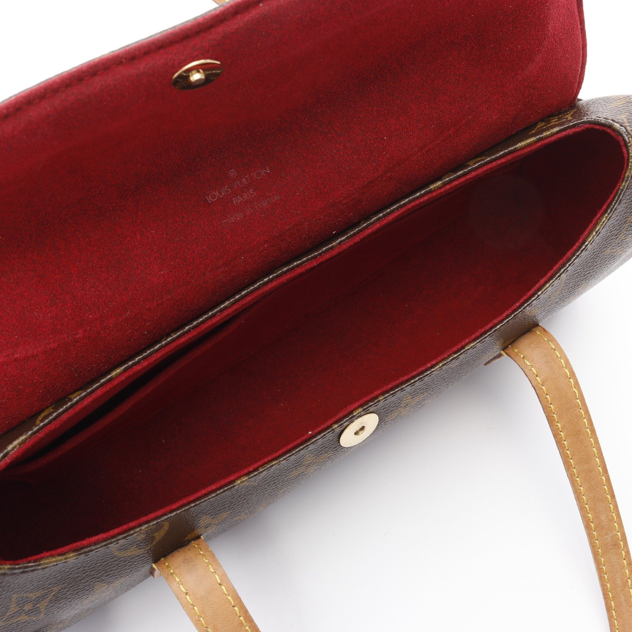 Louis Vuitton Louis Vuitton Sonatine Monogram Handbag Leather Brown Size ONE SIZE - 3 Thumbnail