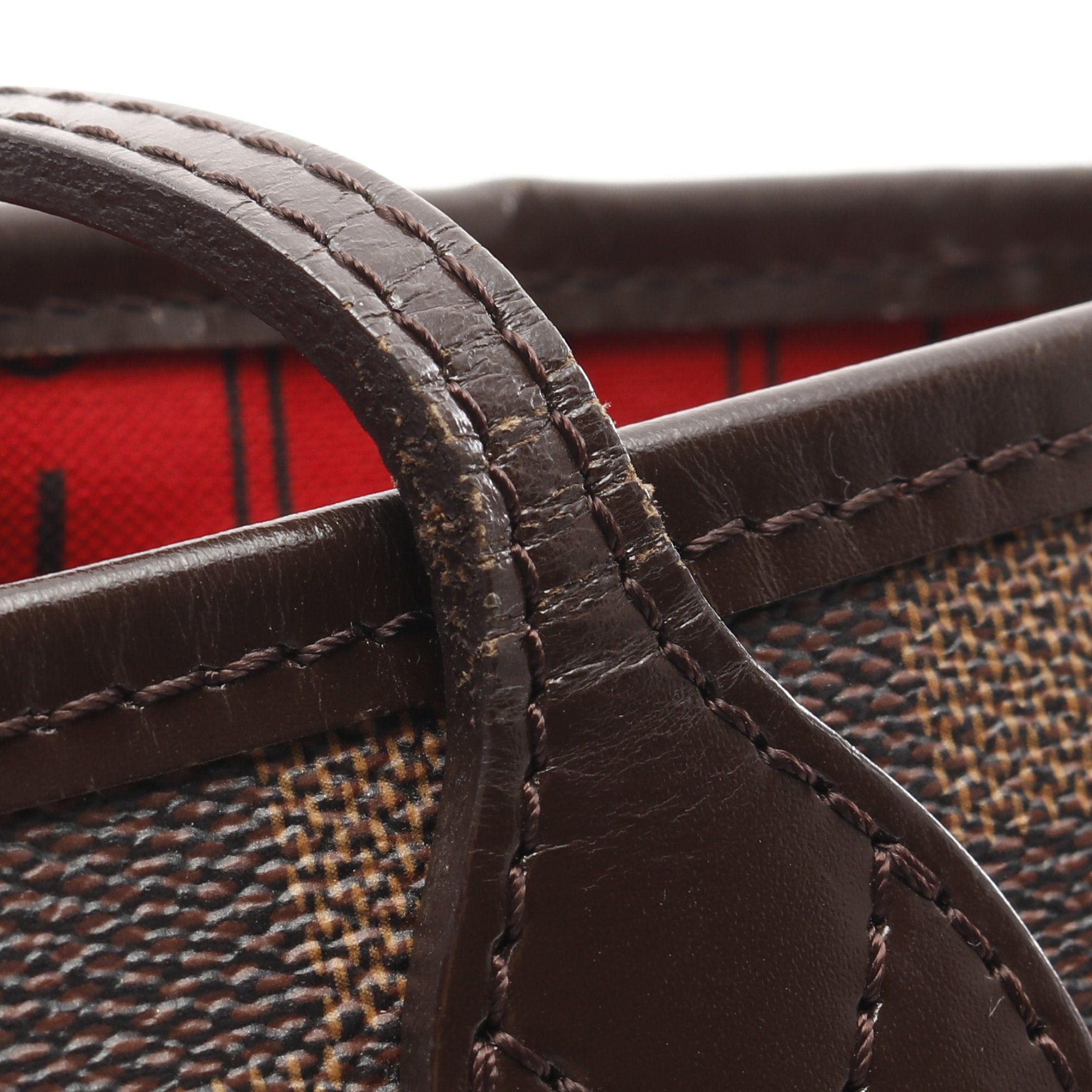 Louis Vuitton Louis Vuitton Neverfull Pm Damier Ebene Handbag Tote Bag Leather Brown Size ONE SIZE - 8 Thumbnail