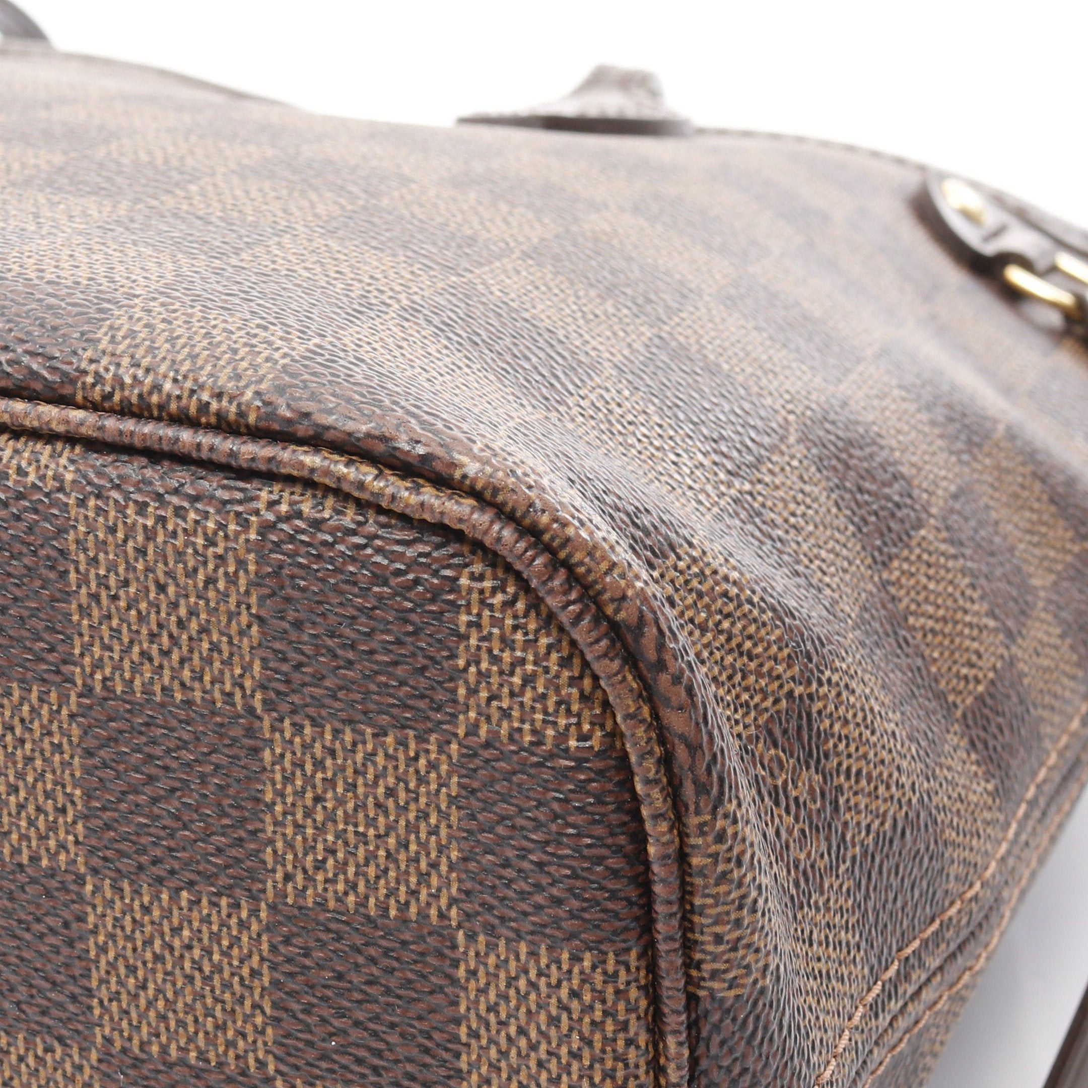 Louis Vuitton Louis Vuitton Neverfull Pm Damier Ebene Handbag Tote Bag Leather Brown Size ONE SIZE - 10 Thumbnail