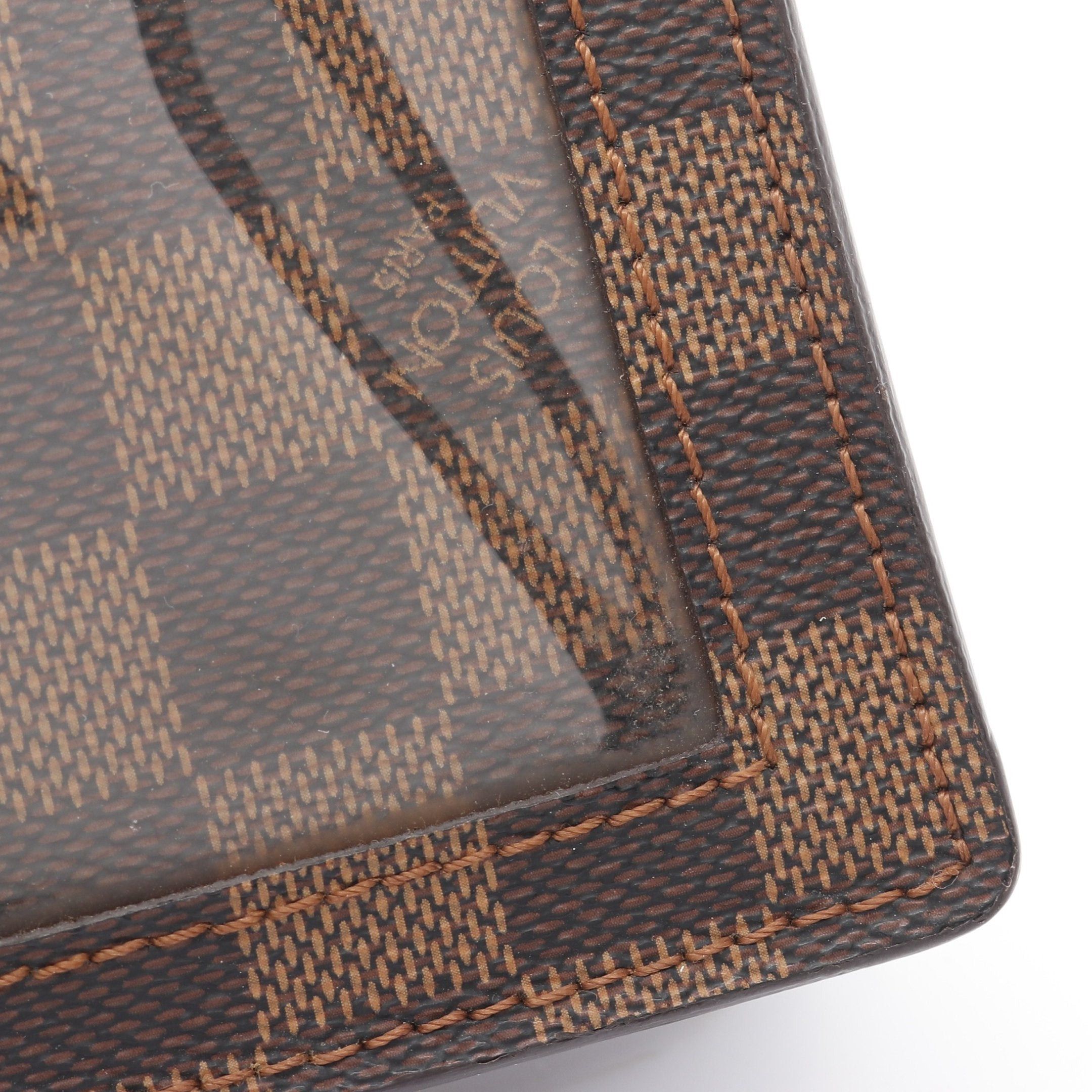 Louis Vuitton Louis Vuitton Portobello Damier Ebene Shoulder Bag Leather Brown Size ONE SIZE - 9 Thumbnail