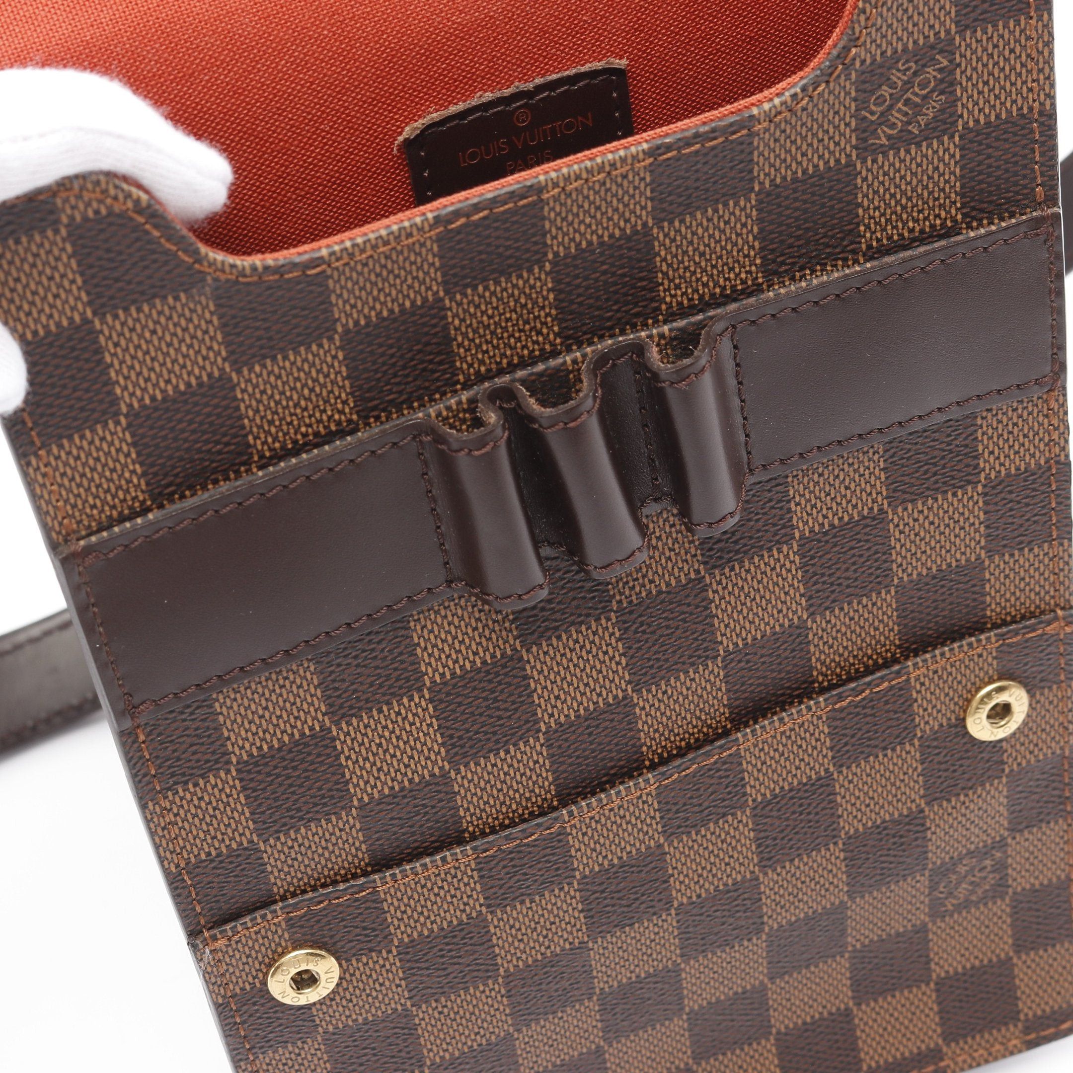 Louis Vuitton Louis Vuitton Portobello Damier Ebene Shoulder Bag Leather Brown Size ONE SIZE - 13 Thumbnail