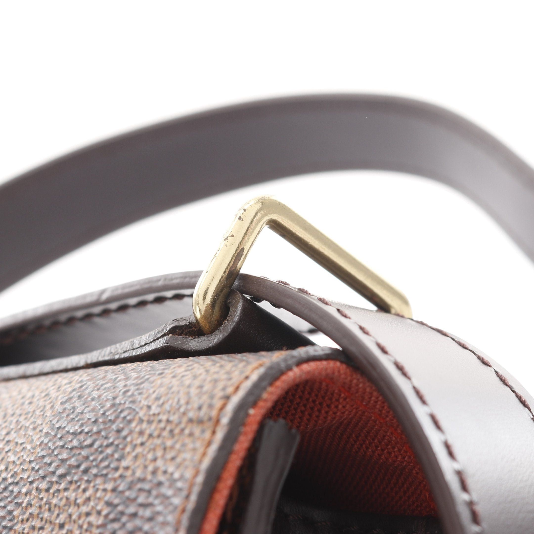 Louis Vuitton Louis Vuitton Portobello Damier Ebene Shoulder Bag Leather Brown Size ONE SIZE - 7 Thumbnail