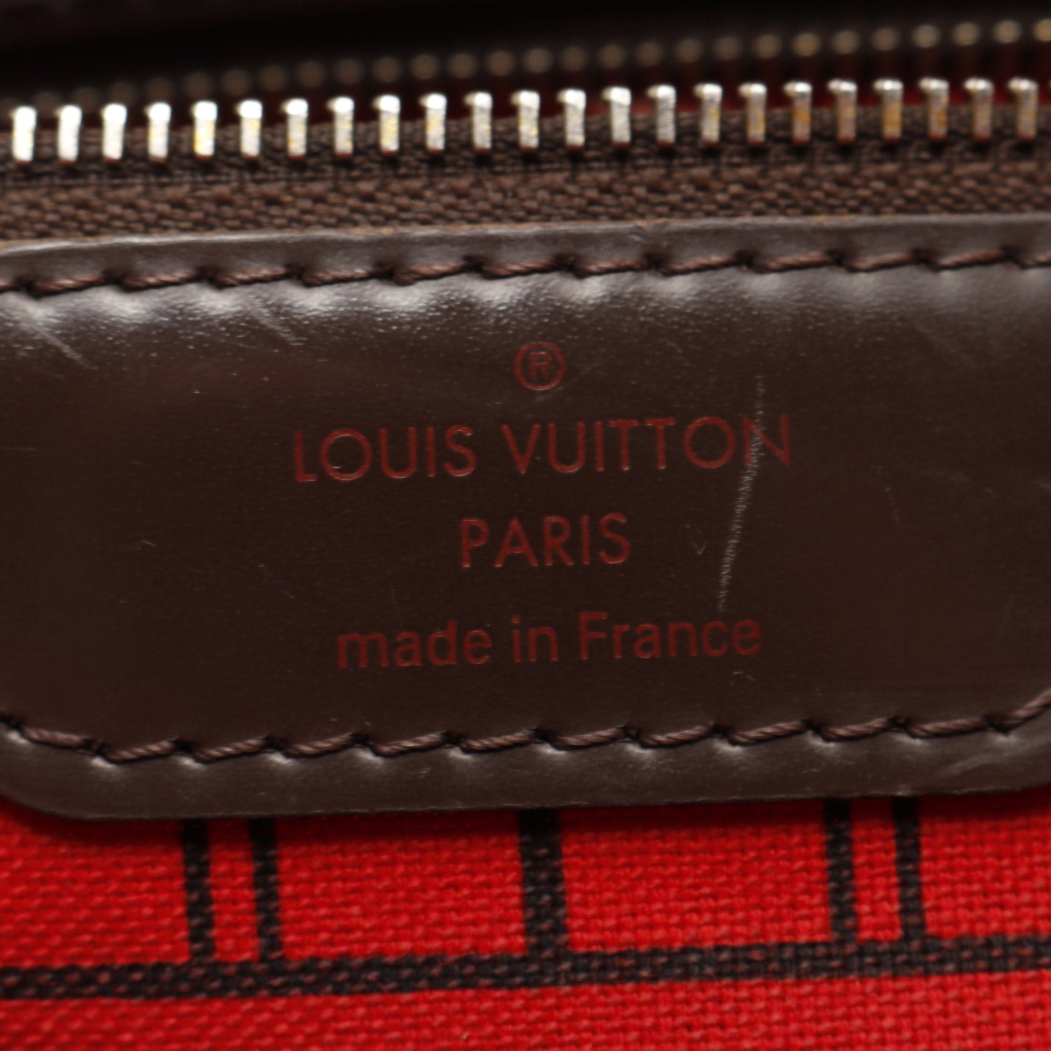 Louis Vuitton Louis Vuitton Neverfull Pm Damier Ebene Handbag Tote Bag Leather Brown Size ONE SIZE - 4 Thumbnail