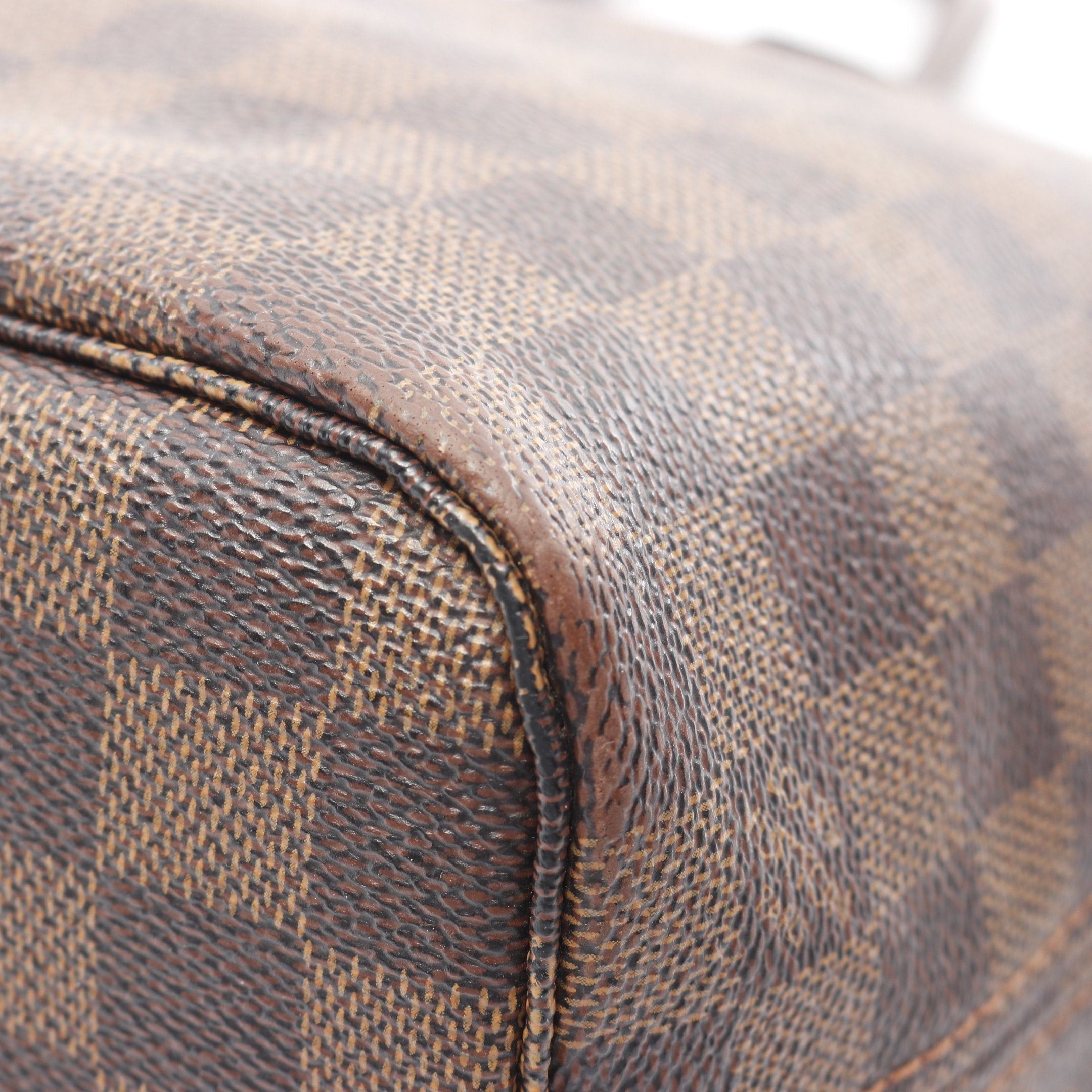 Louis Vuitton Louis Vuitton Neverfull Pm Damier Ebene Handbag Tote Bag Leather Brown Size ONE SIZE - 9 Thumbnail