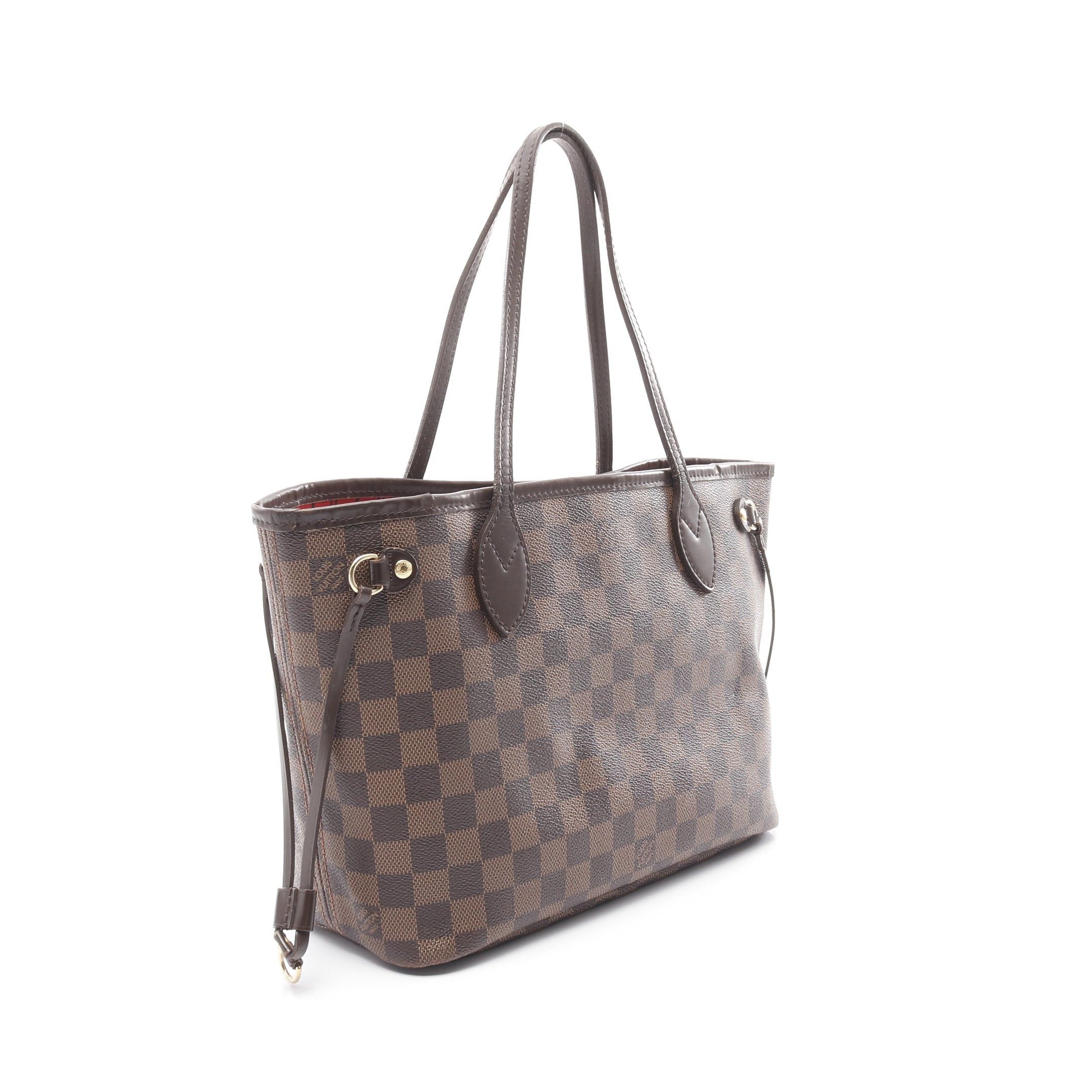 Louis Vuitton Louis Vuitton Neverfull Pm Damier Ebene Handbag Tote Bag Leather Brown Size ONE SIZE - 2 Thumbnail