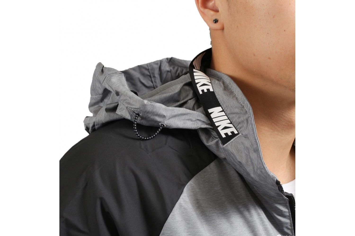 Nike MEN S NIKE AV15 WIND RUNNER BREAK WOVEN JACKET ZIP BLACK GREY LARGE 861750 010 Grailed